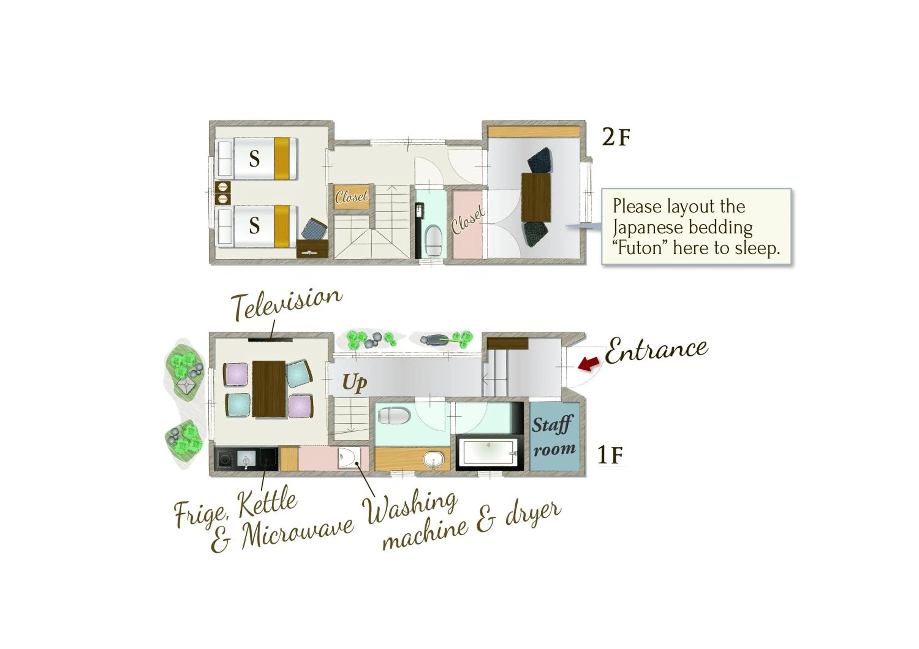 Floor plan in RESI STAY Yasaka-an