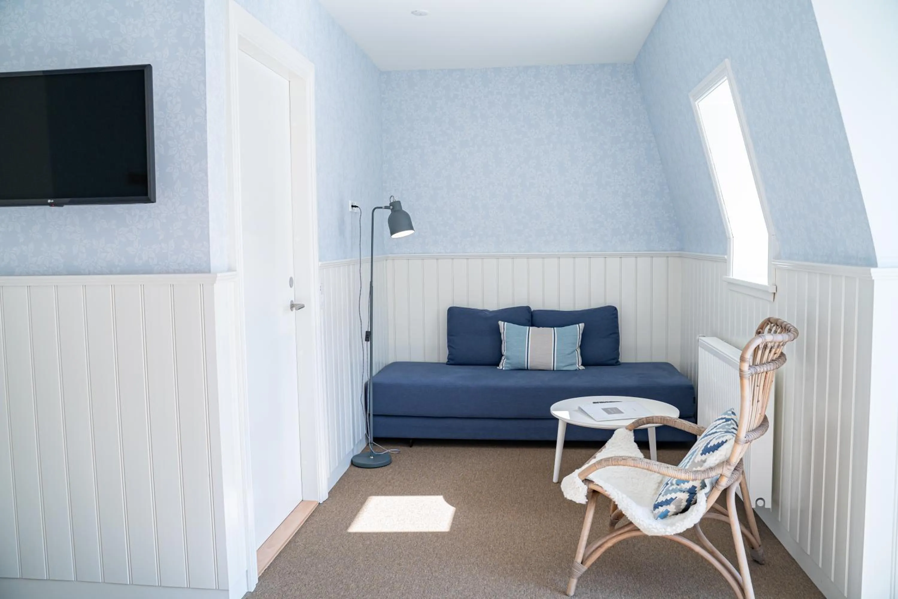 Seating area in Hotel Marie