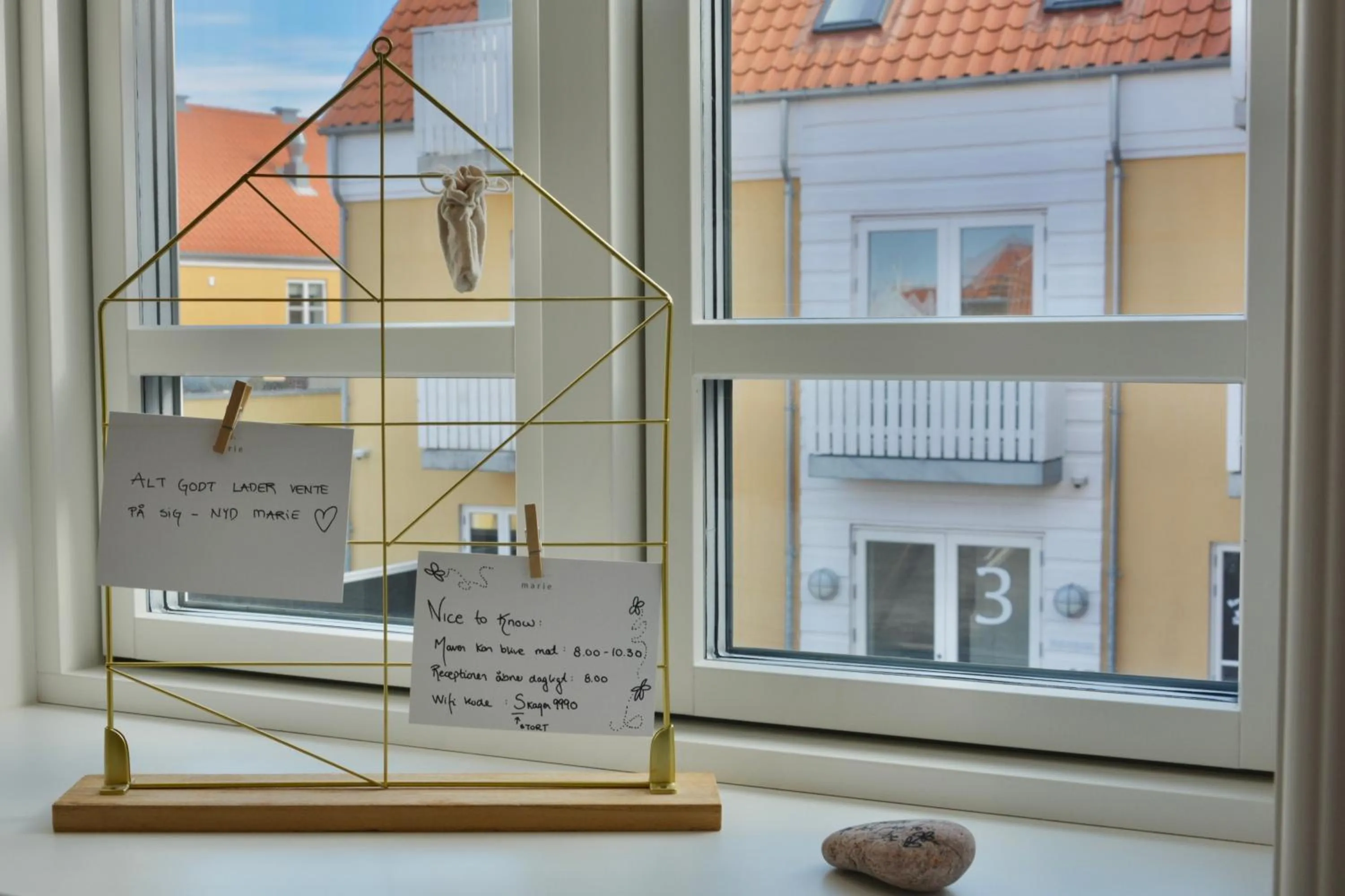 Decorative detail in Hotel Marie