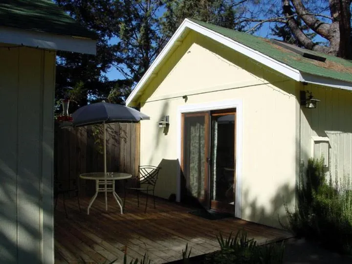 Patio in Backyard Garden Oasis