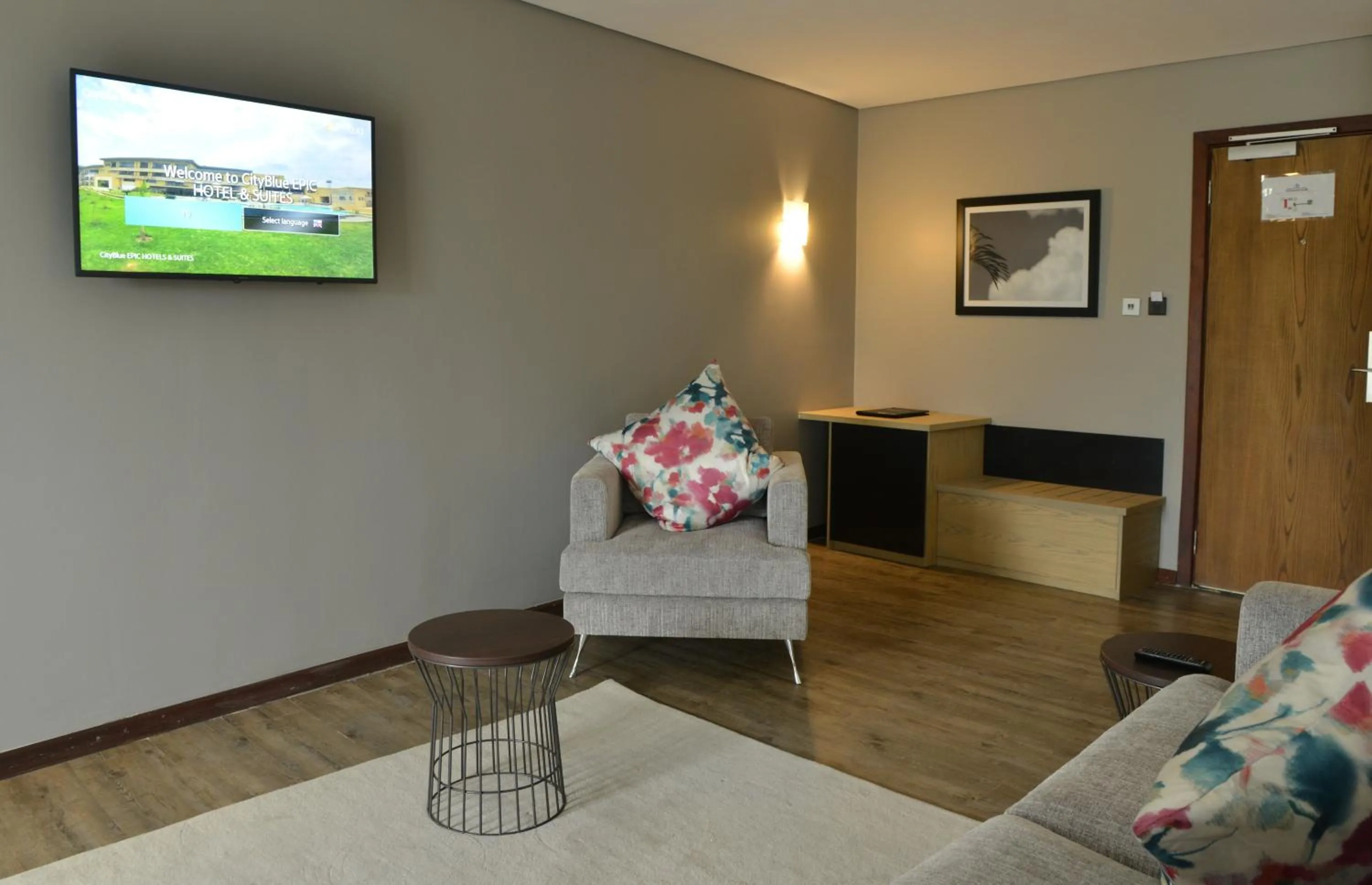 Seating area in EPIC Hotel & Suites