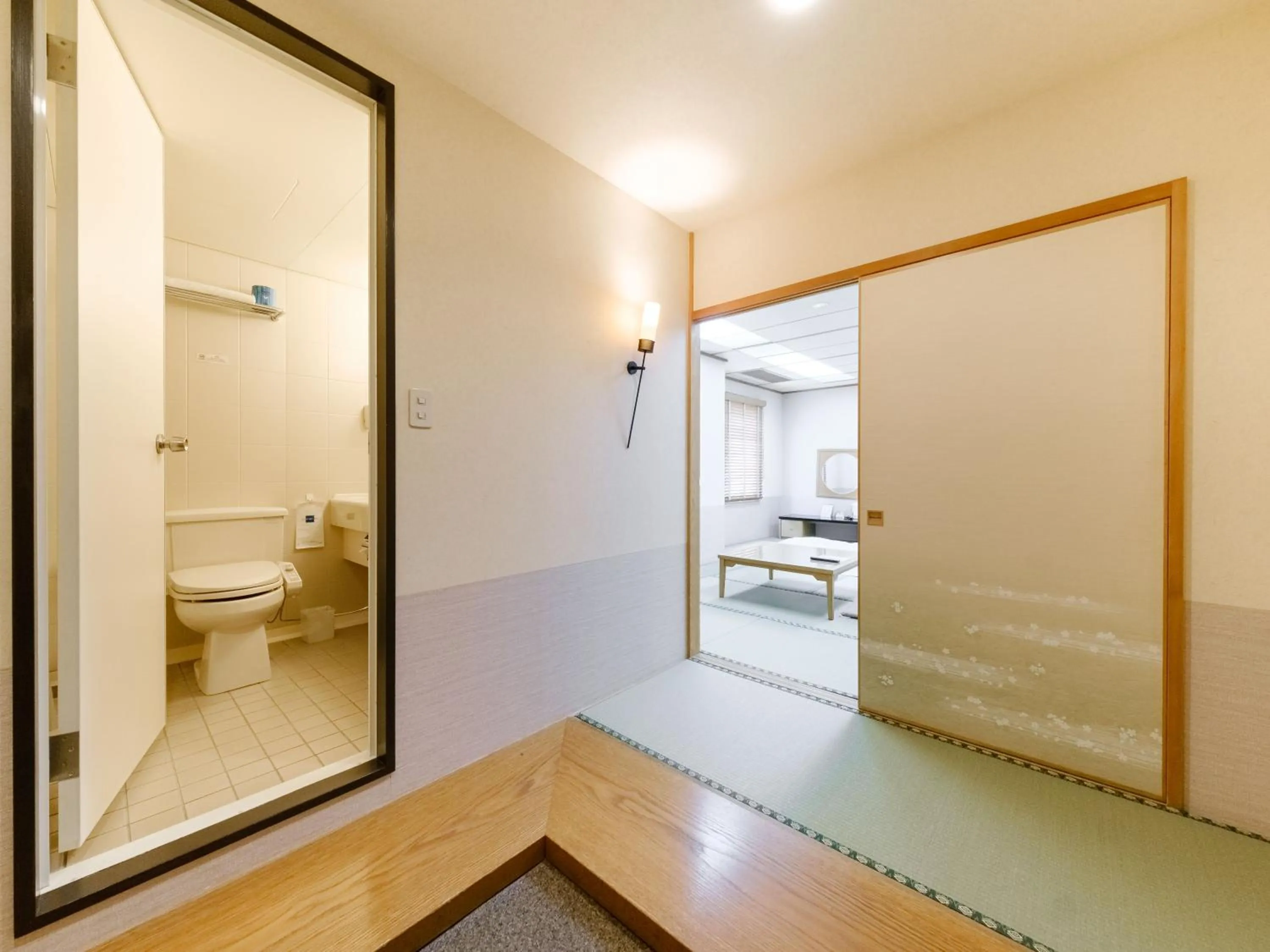 Shower, Bed in Tabist Abashiri Central Hotel
