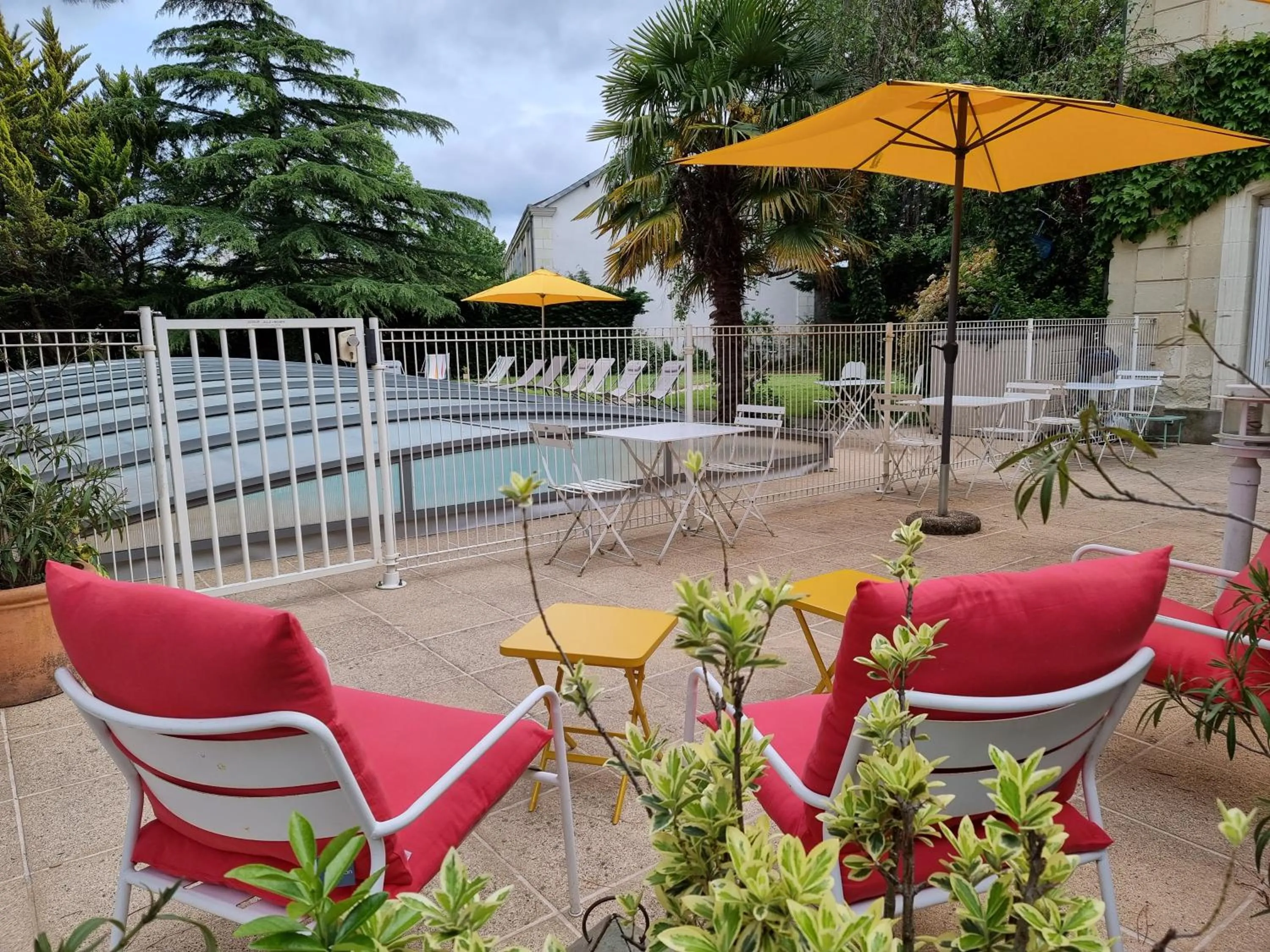 Patio in Maison d'hôtes Villa Richelieu
