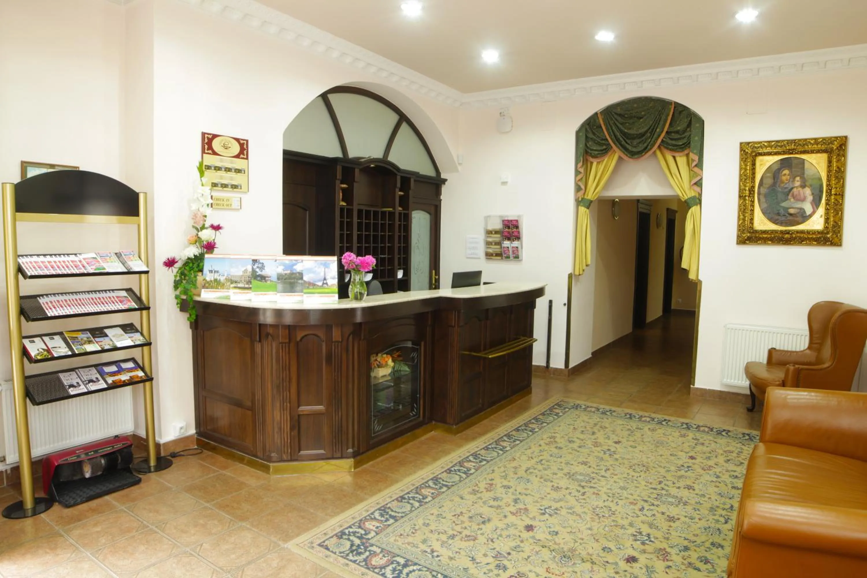 Lobby or reception in Hotel Pavlov