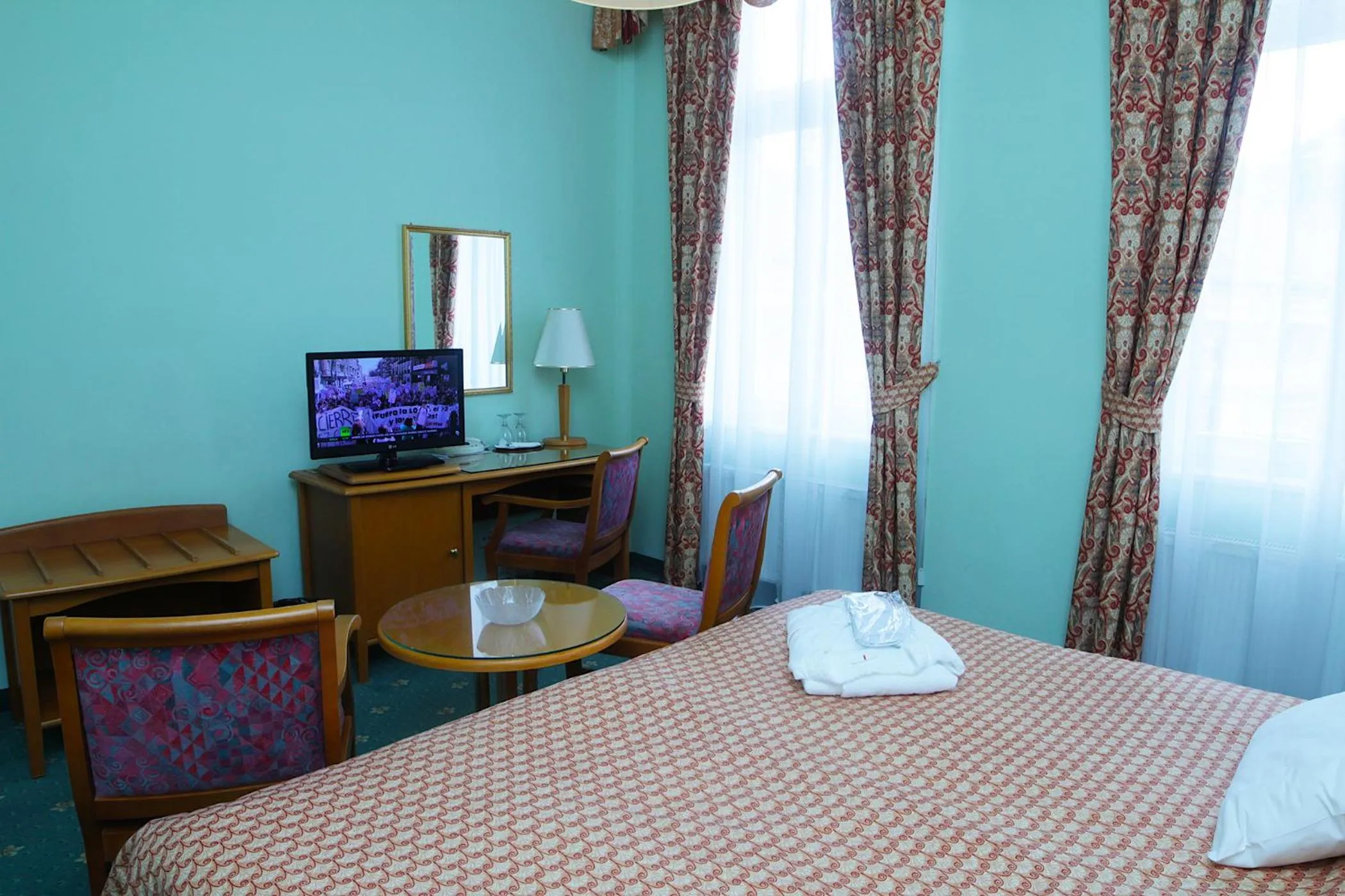 Decorative detail, Bed in Hotel Pavlov