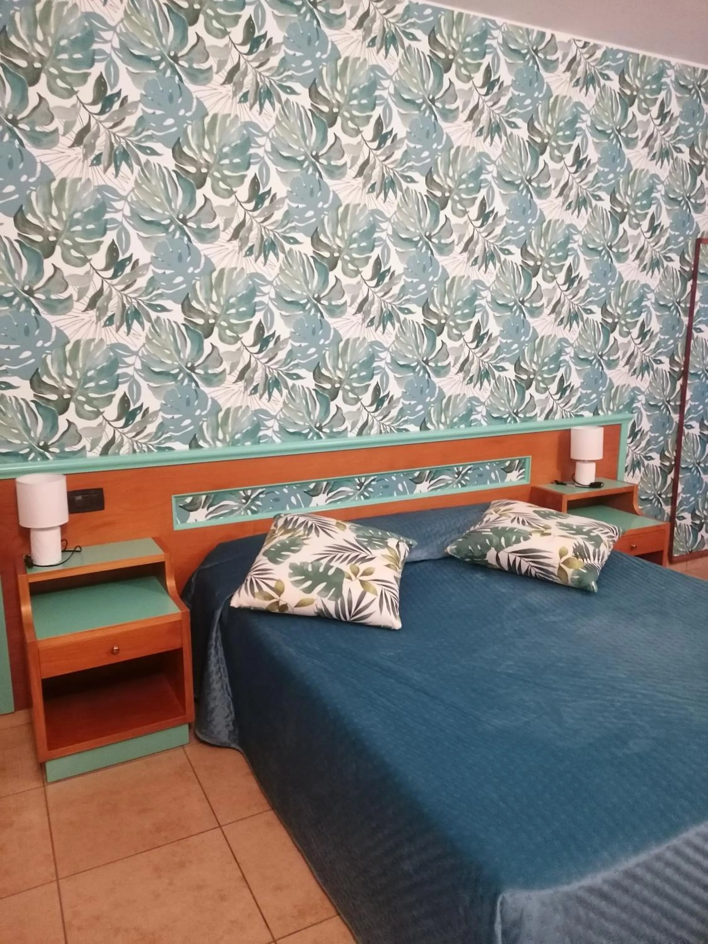 Bed in Hotel Esperia