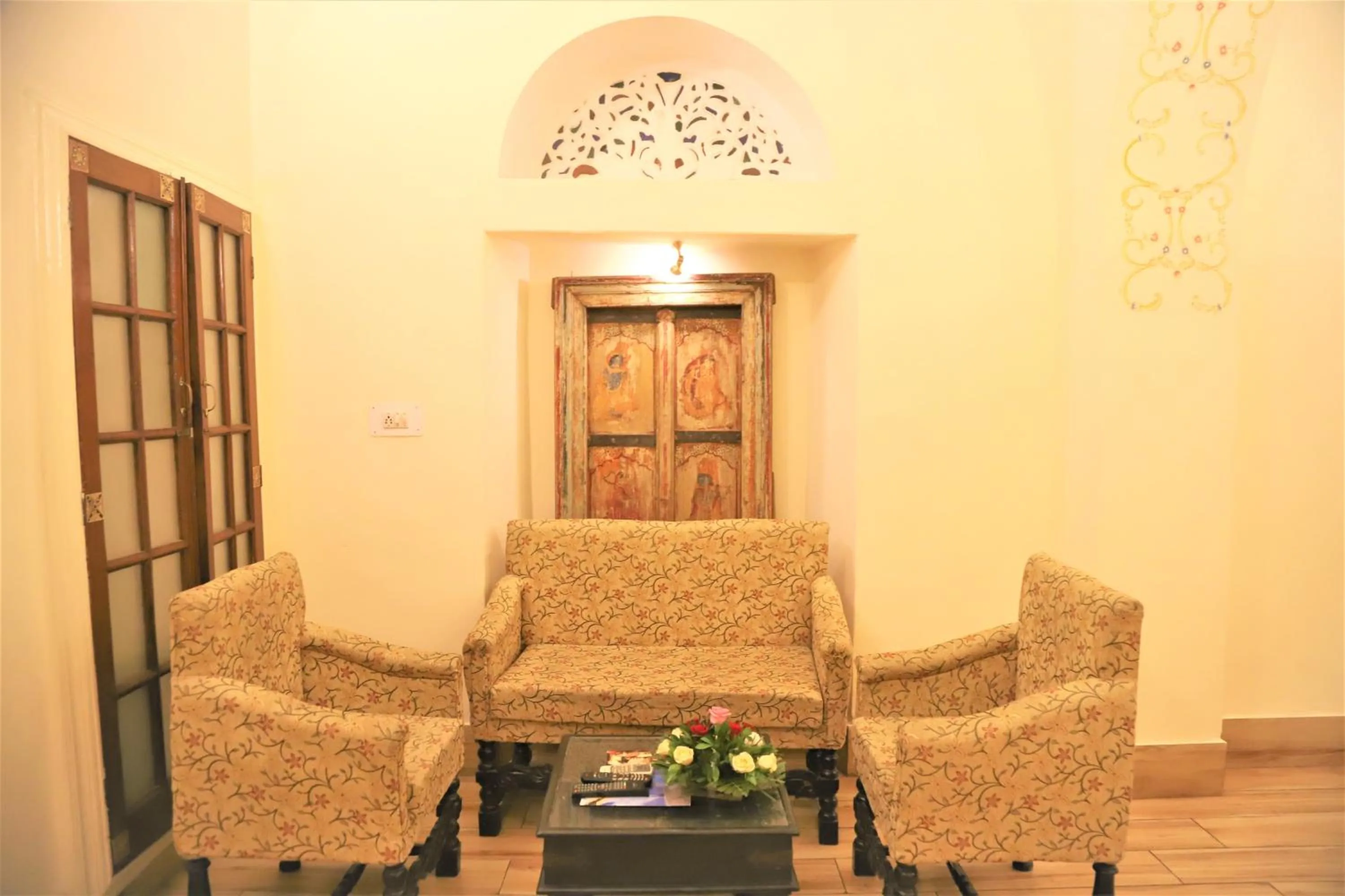 Seating area in The Kothi Heritage