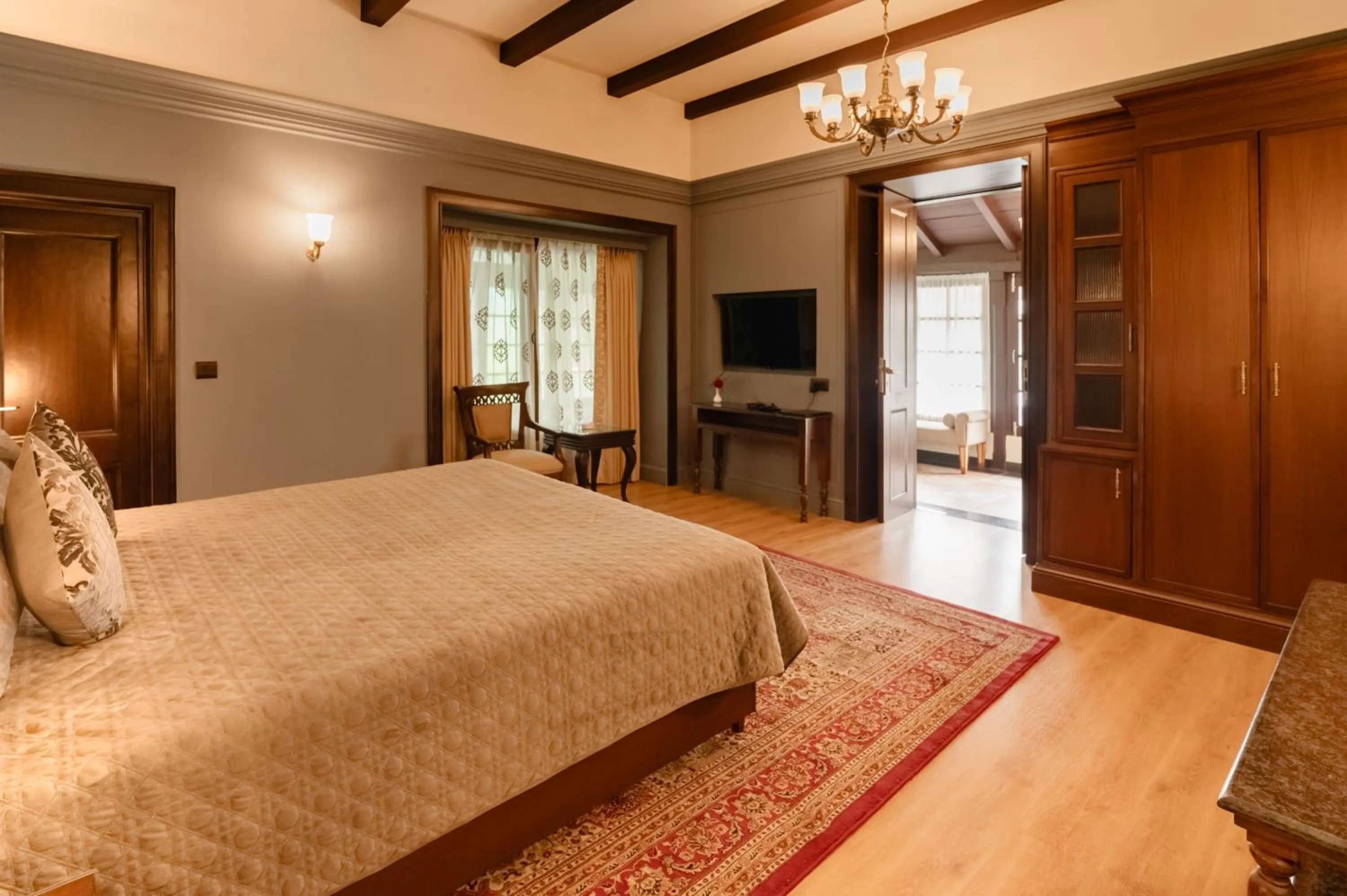 Bed in Vikram Vintage Inn