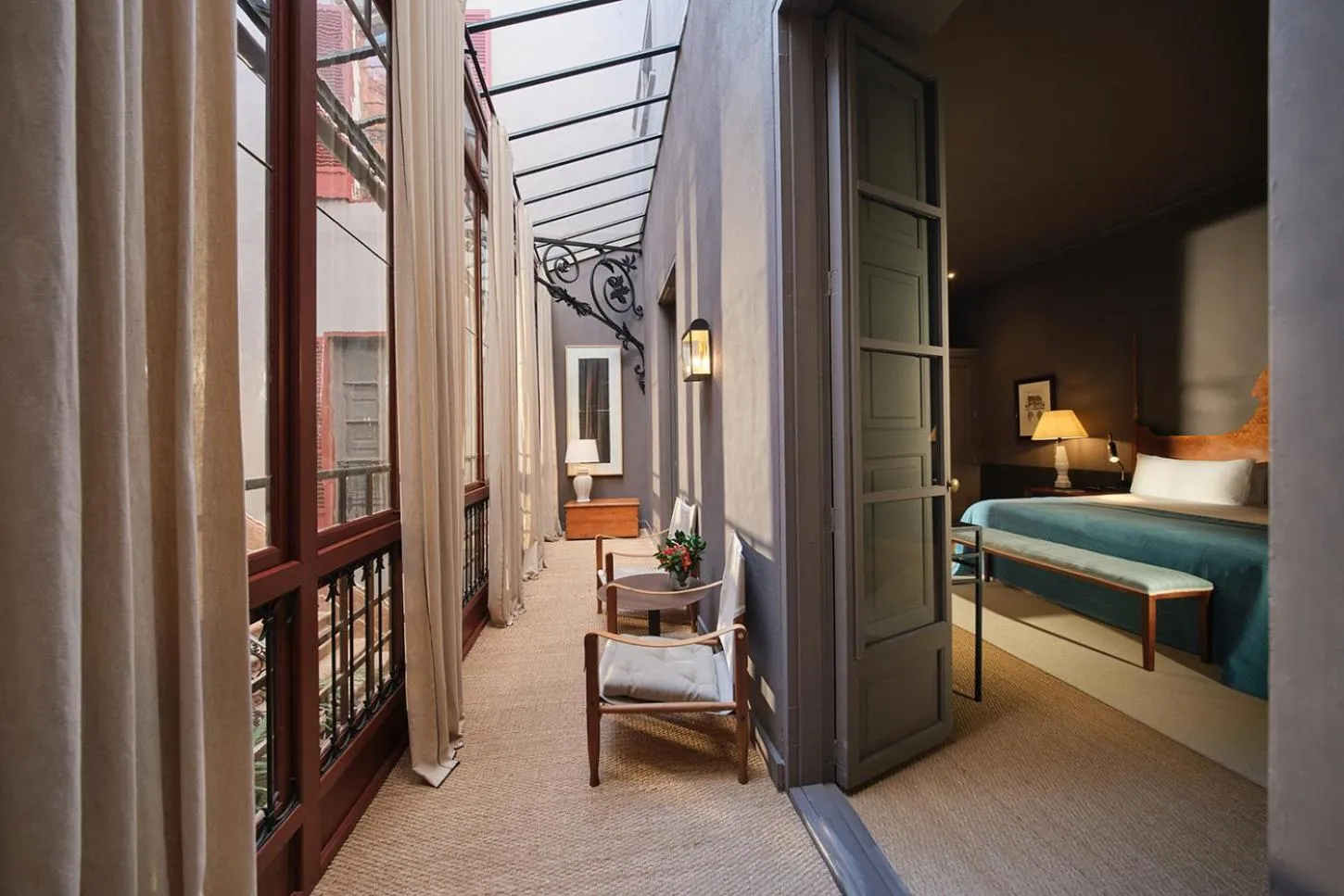 Living room, Bed in Can Cera Hotel