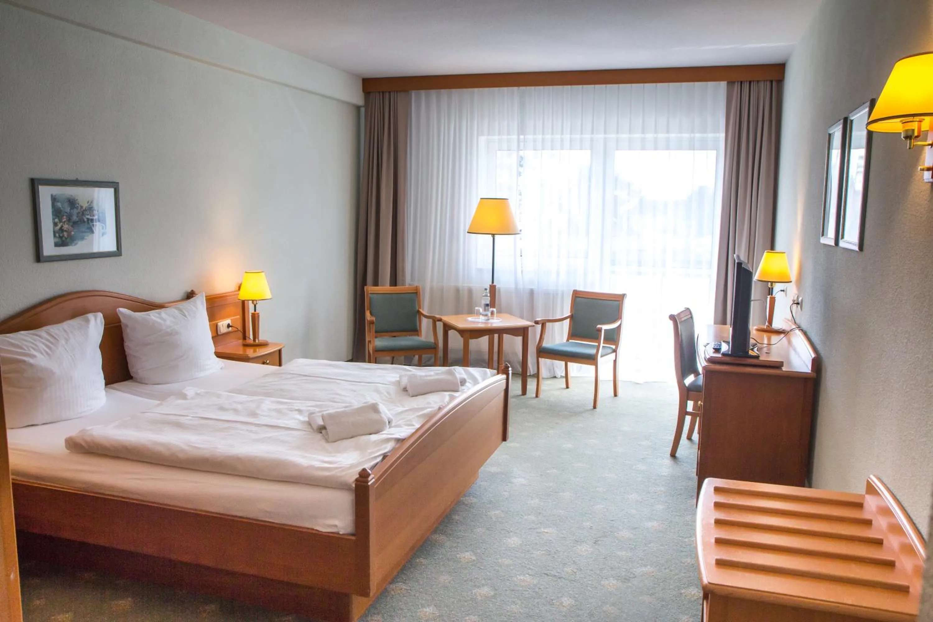 Bed in Hotel Nordkap