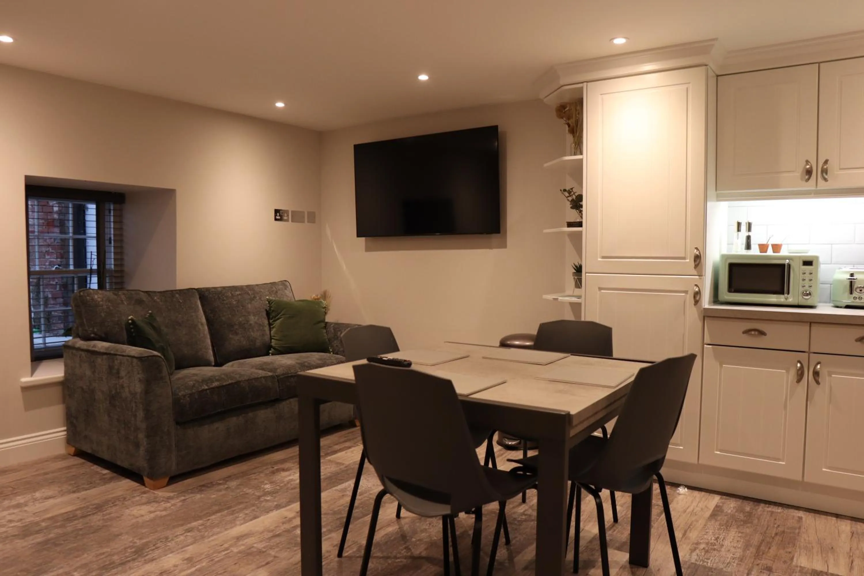 Seating area in La Haule Manor