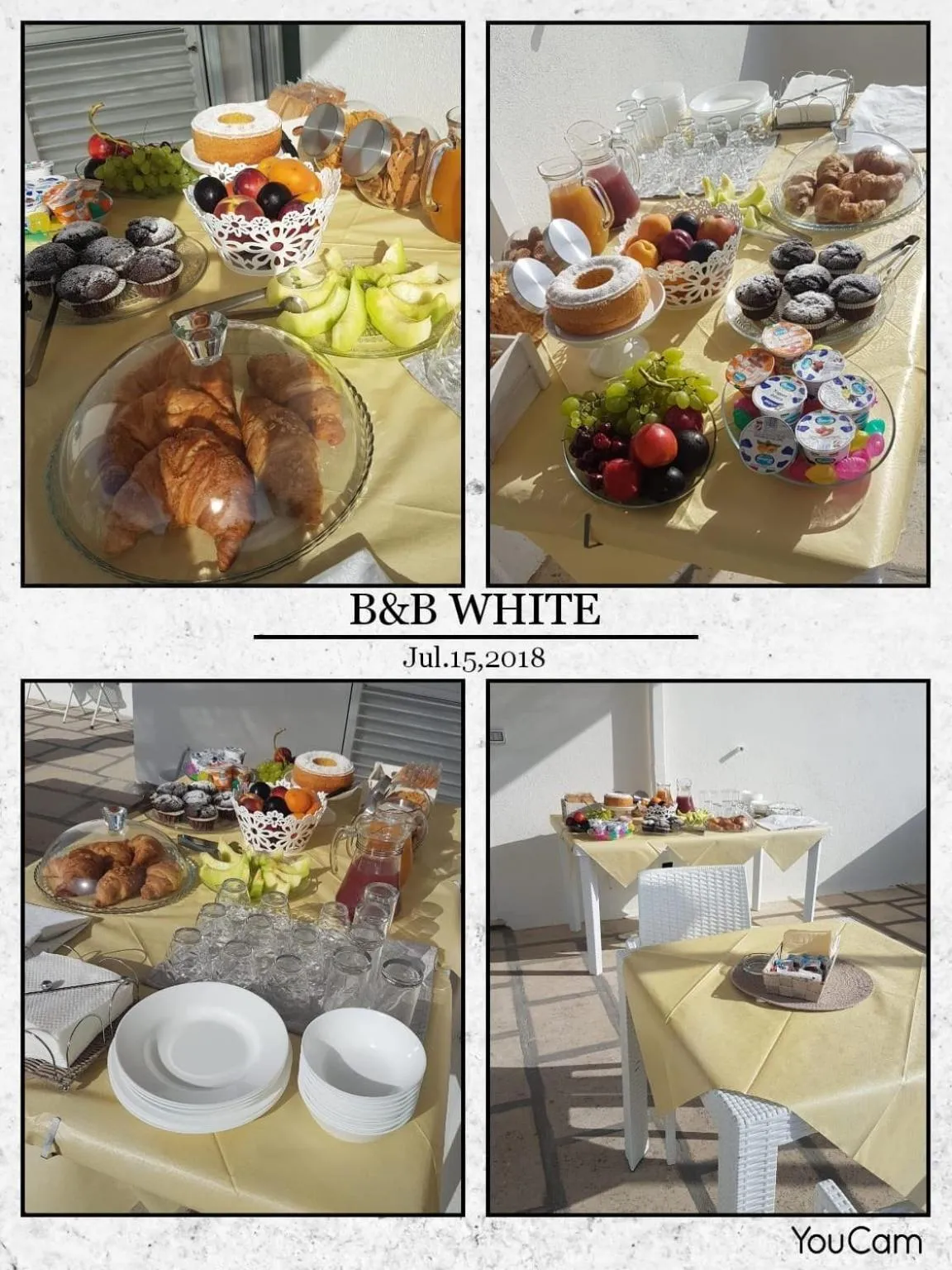 Food close-up in B&BWHITE