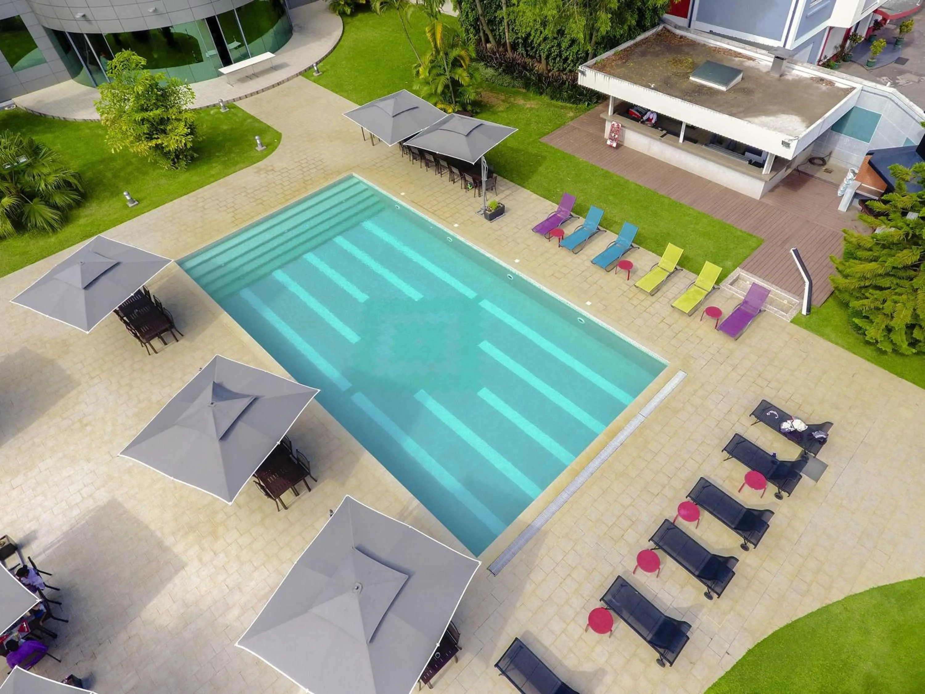 Pool view in Ibis Antananarivo Ankorondrano