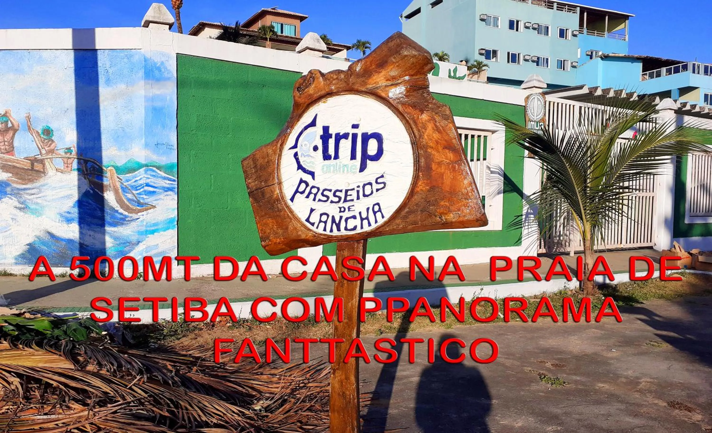 Casa na praia de Setiba com panorama fantástico