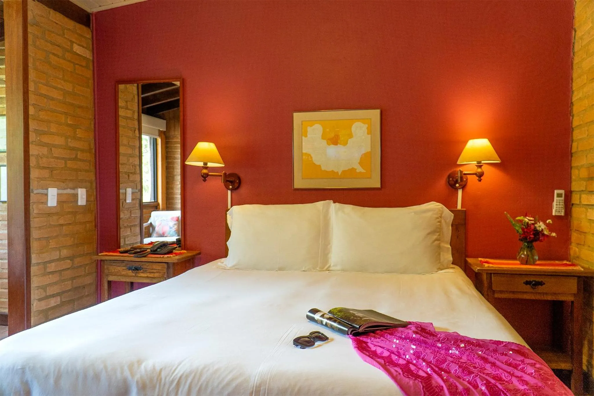 Bed in Pousada Tijupá