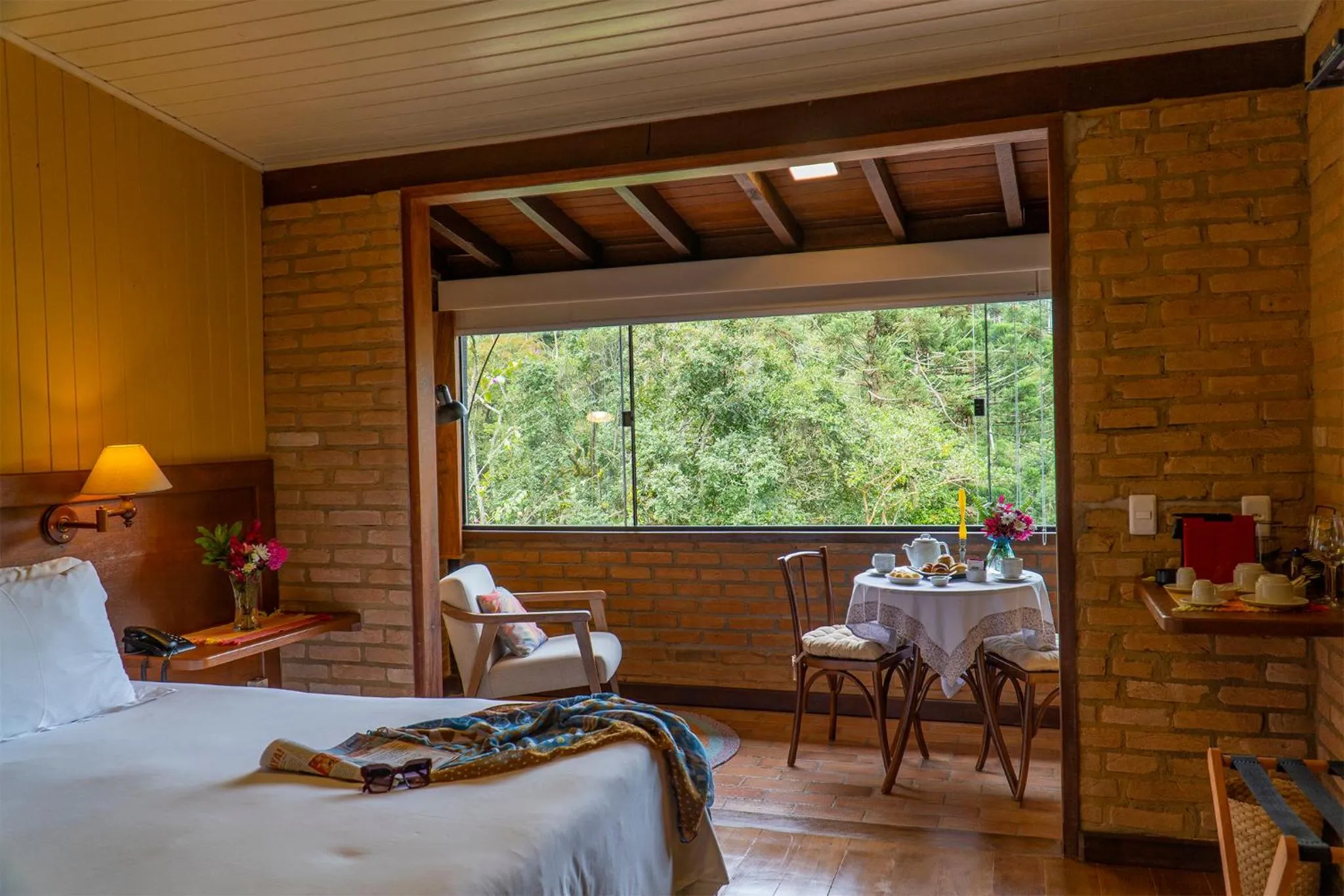 Bed in Pousada Tijupá