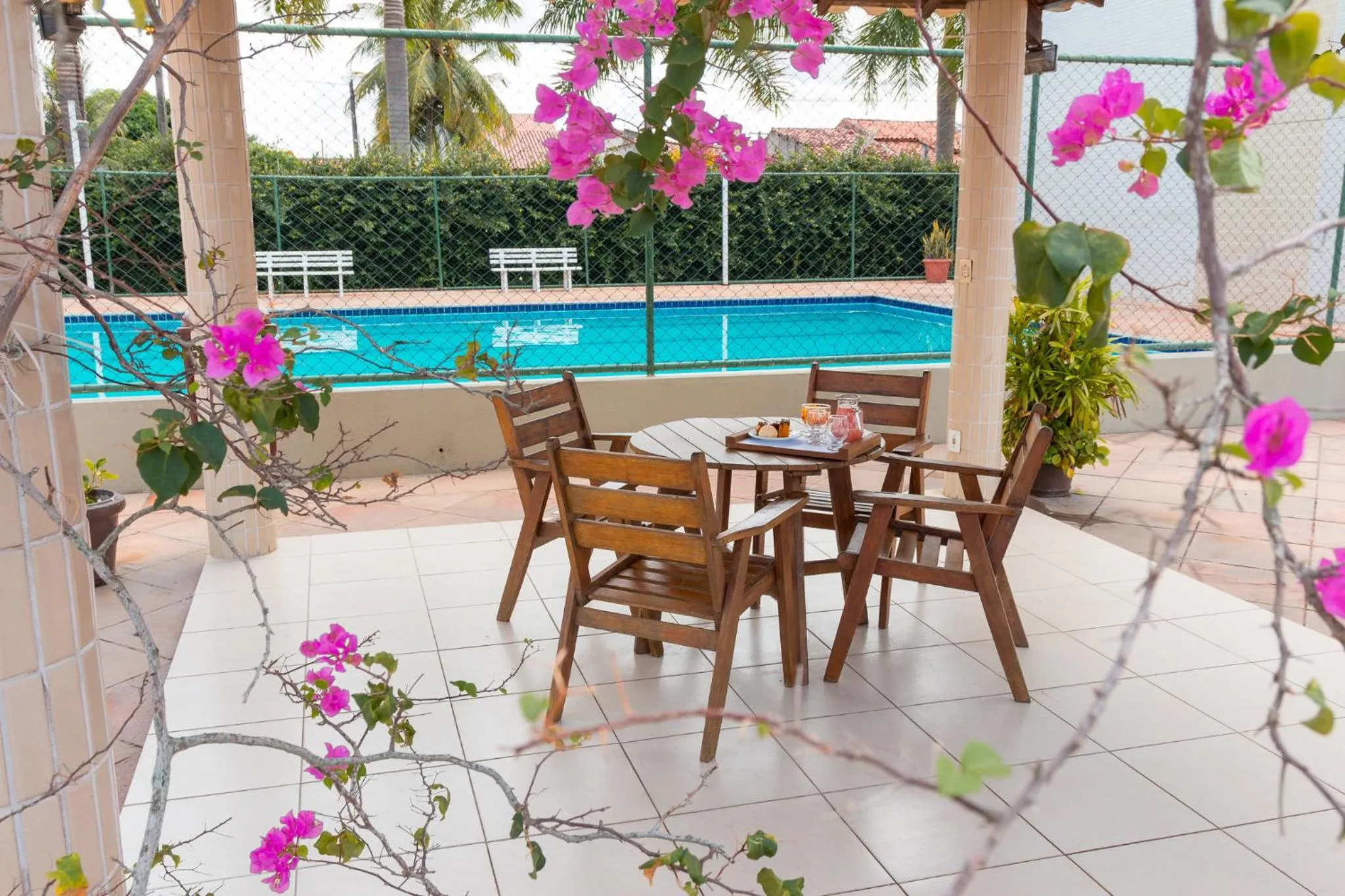 Pool view in Maria Quitéria Hotel & Flat