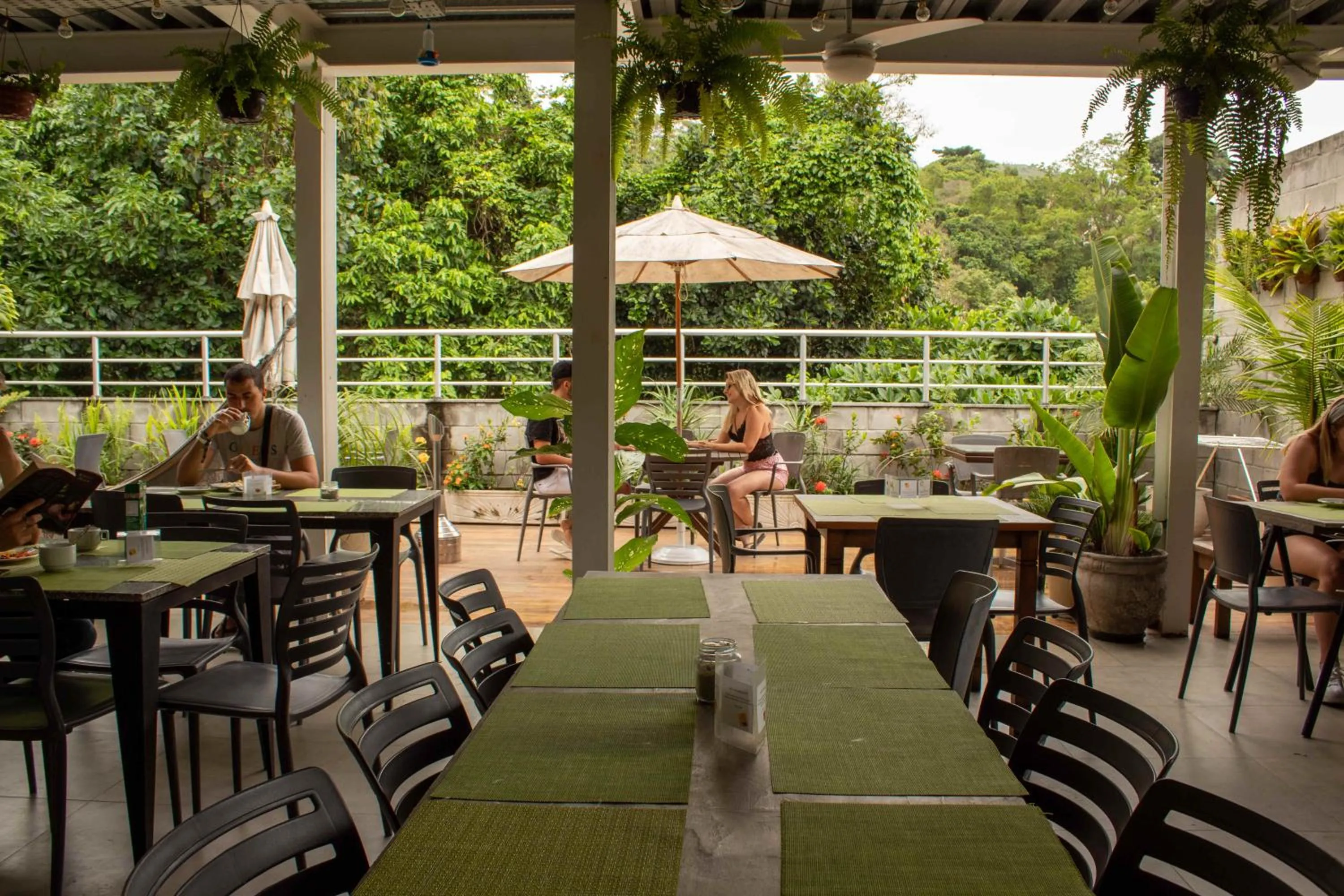 Patio in CabanaCopa Hostel