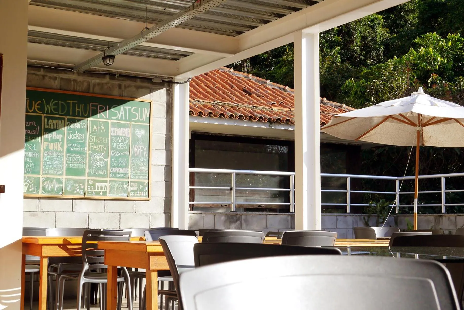 Patio in CabanaCopa Hostel