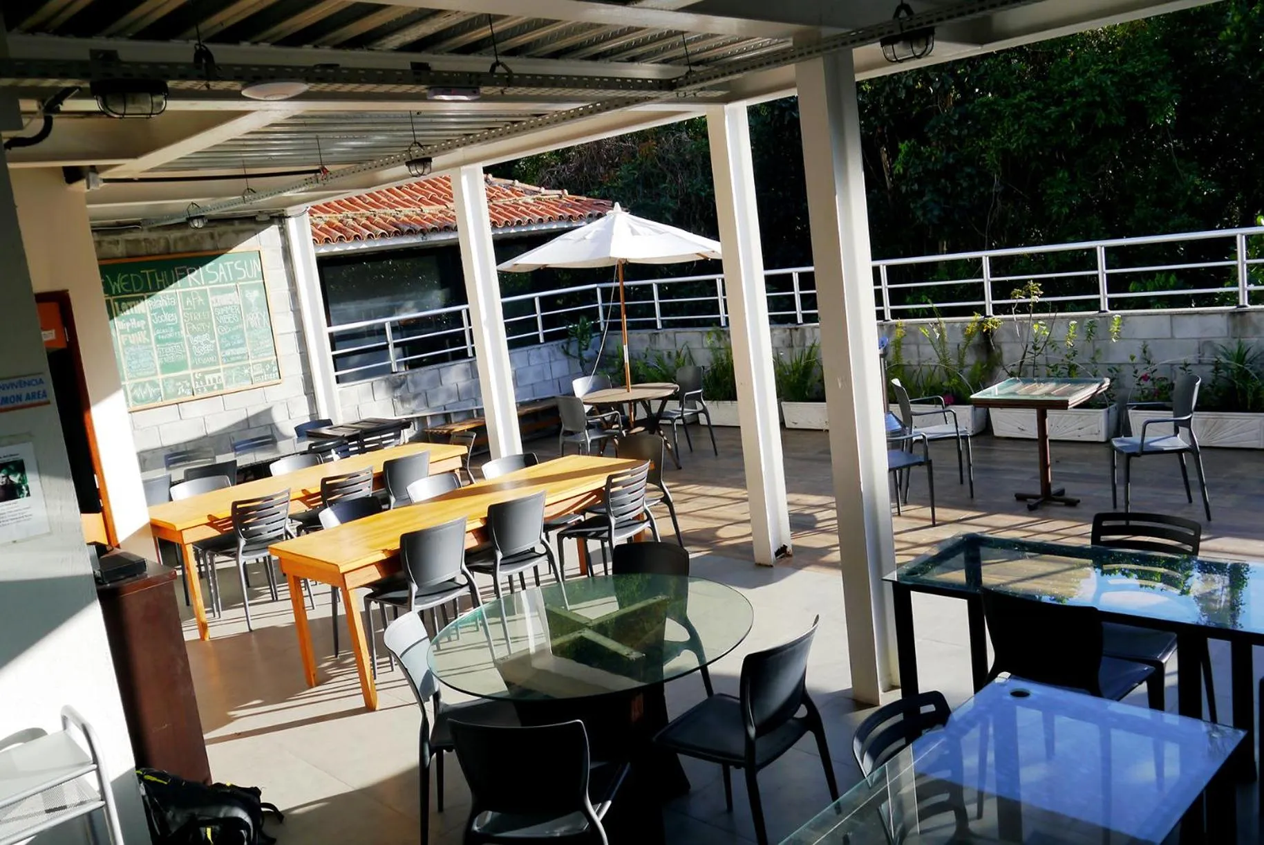 Patio in CabanaCopa Hostel