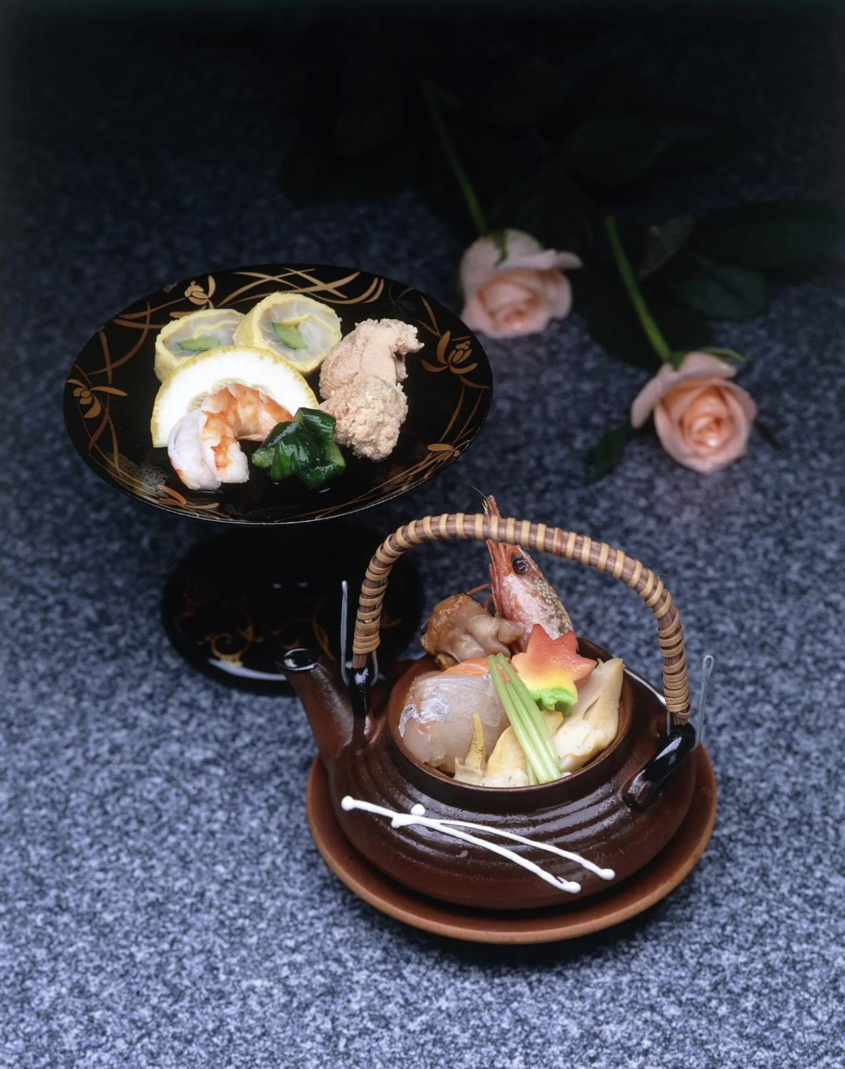 Food close-up in Seikiro Ryokan Historical Museum Hotel