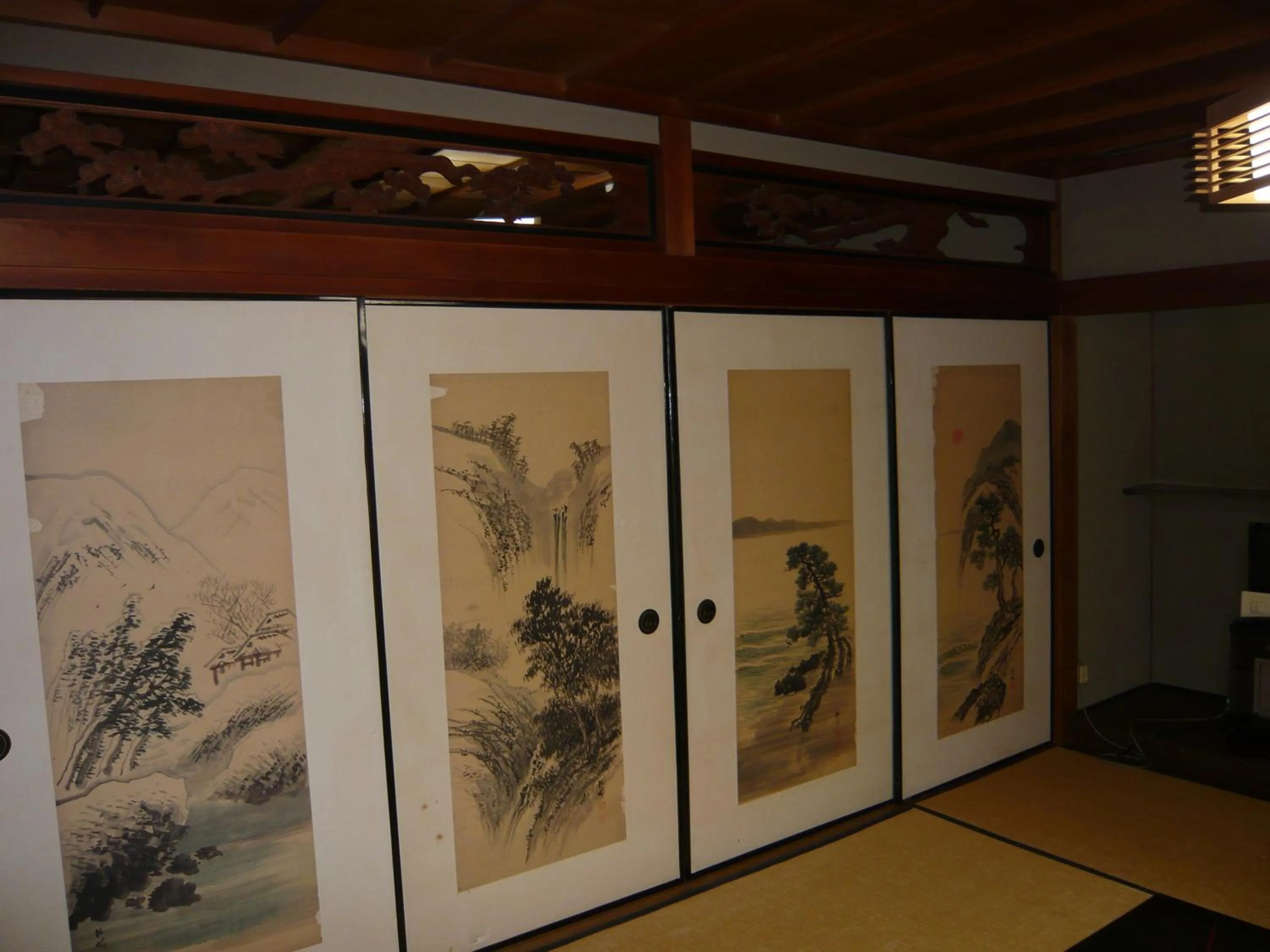 Decorative detail in Seikiro Ryokan Historical Museum Hotel