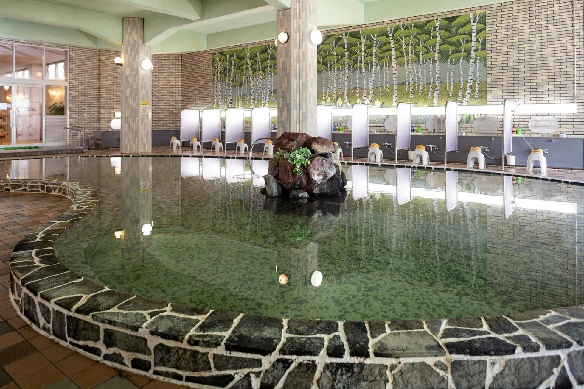 Hot Spring Bath in Hotel Abashirikoso