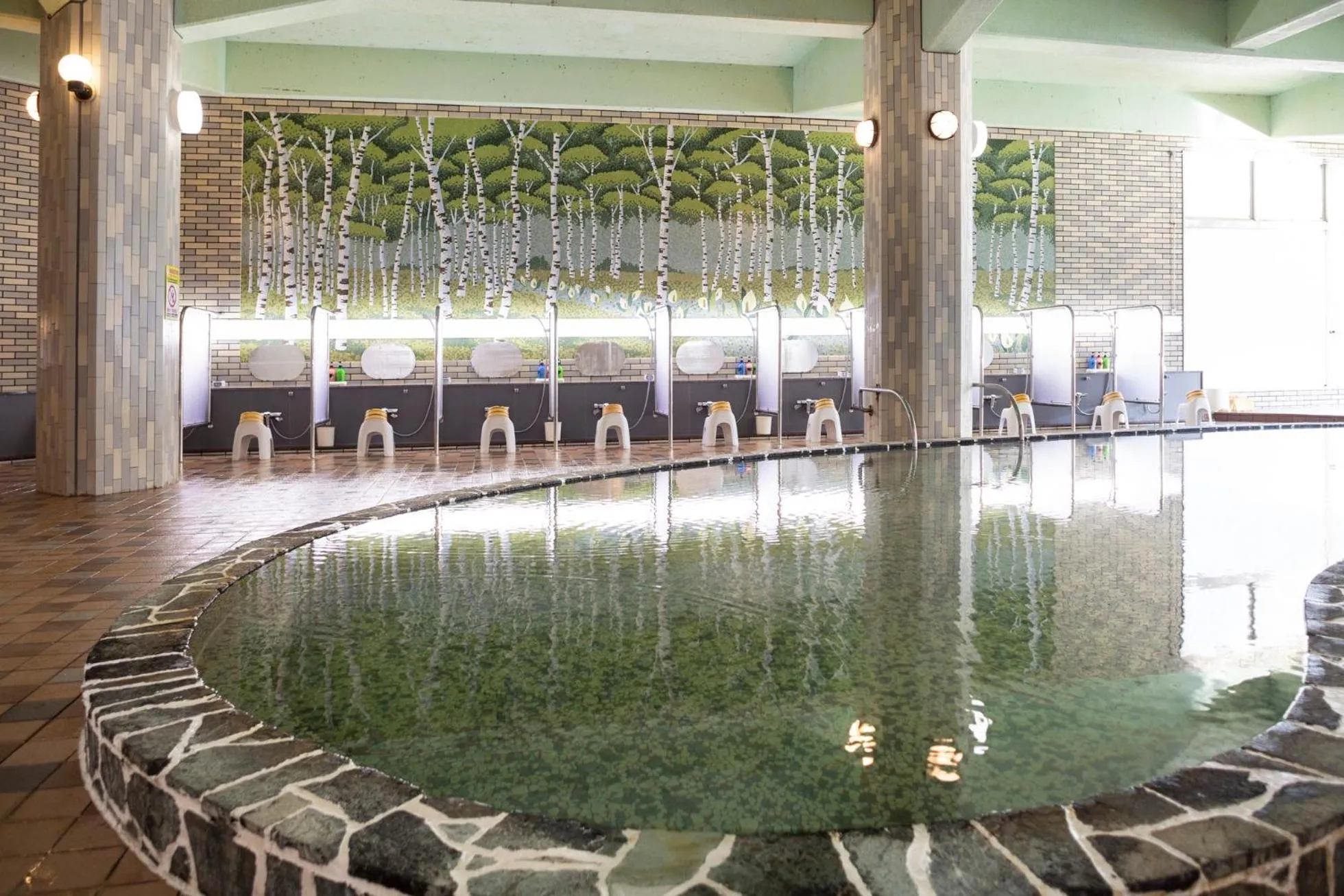 Hot Spring Bath in Hotel Abashirikoso