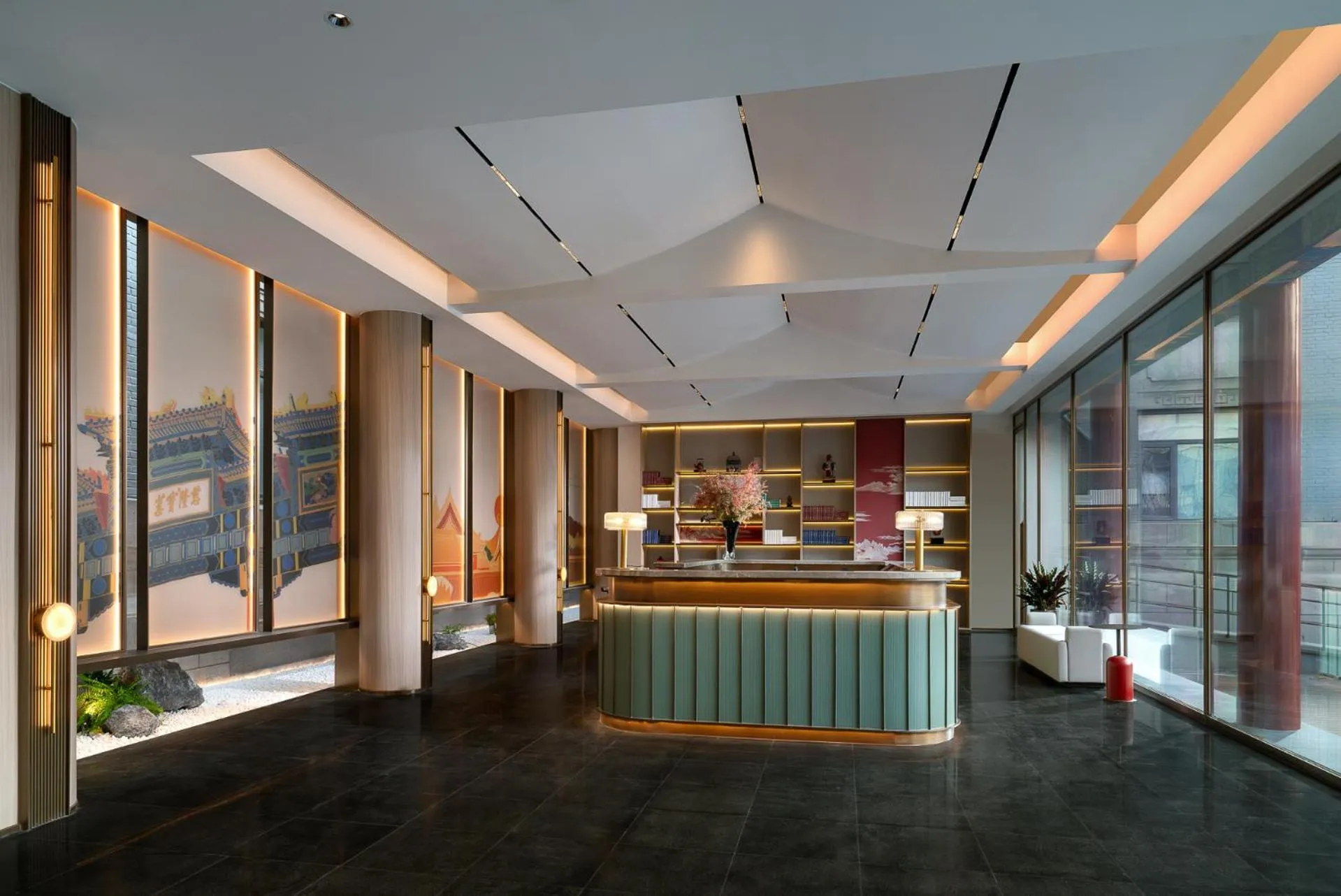 Lobby or reception in SSAW Garden Hotel Beijing