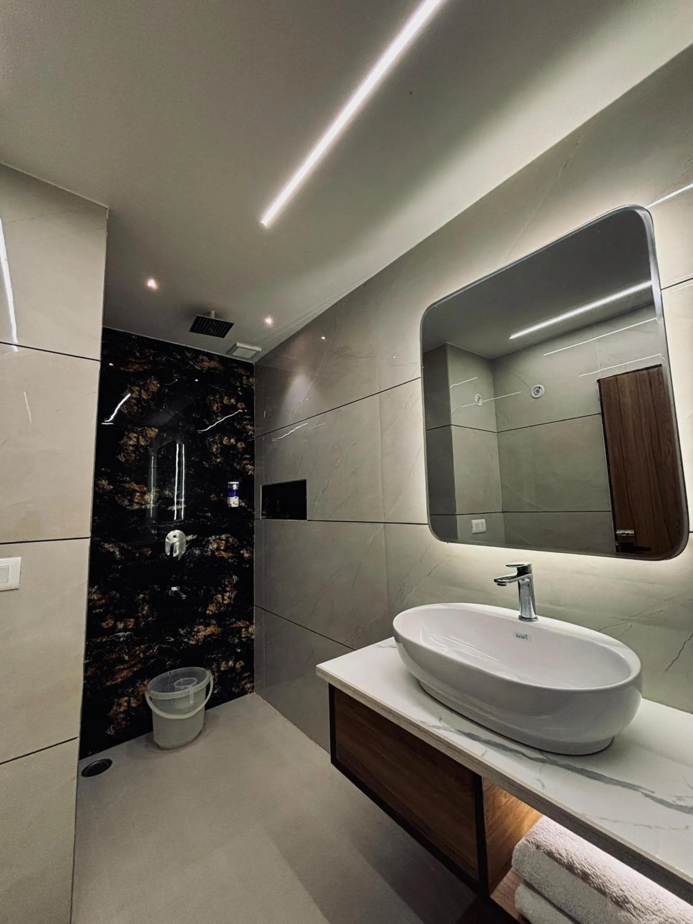 Shower in Taj Inn Hotel