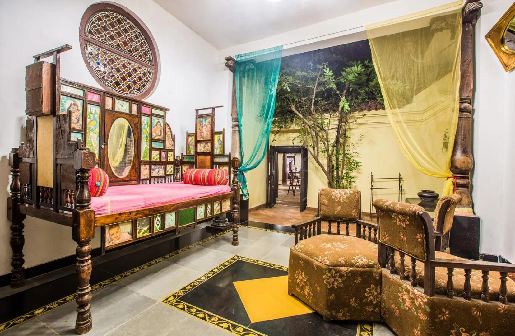 Bed in Indeco Hotels Swamimalai