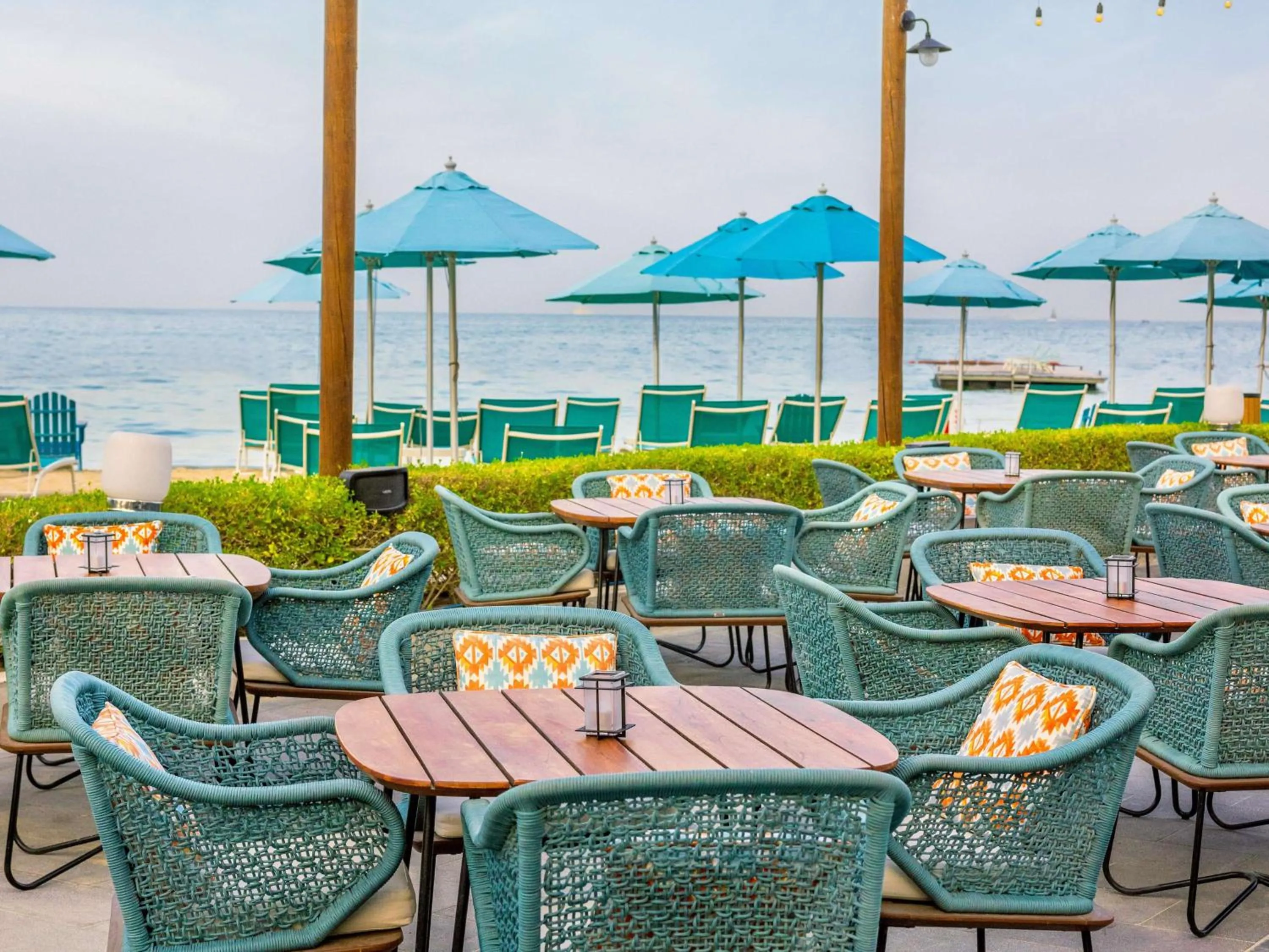 Dining area in Hilton Doha