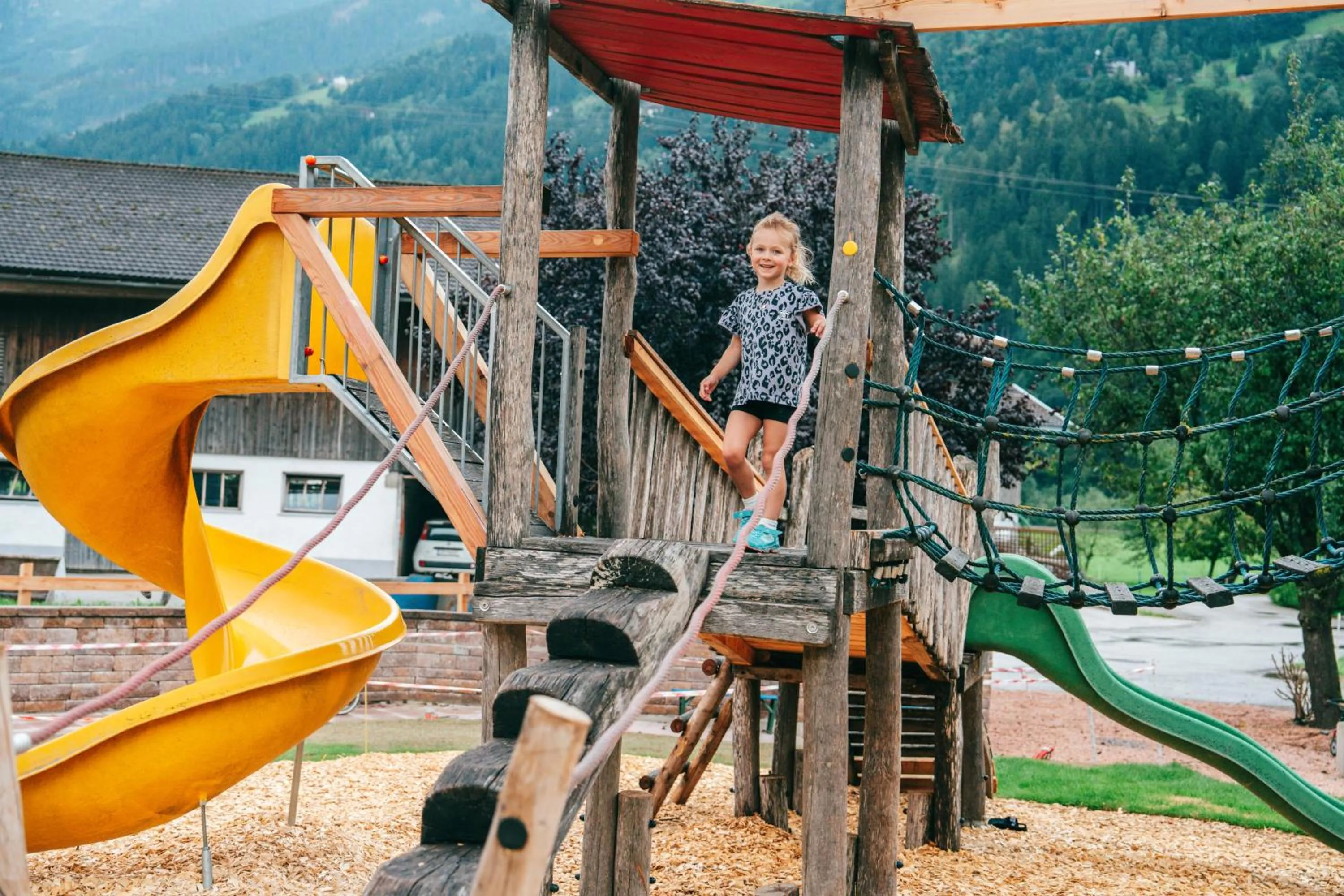Children play ground in Ferienhotel Sonnenhof