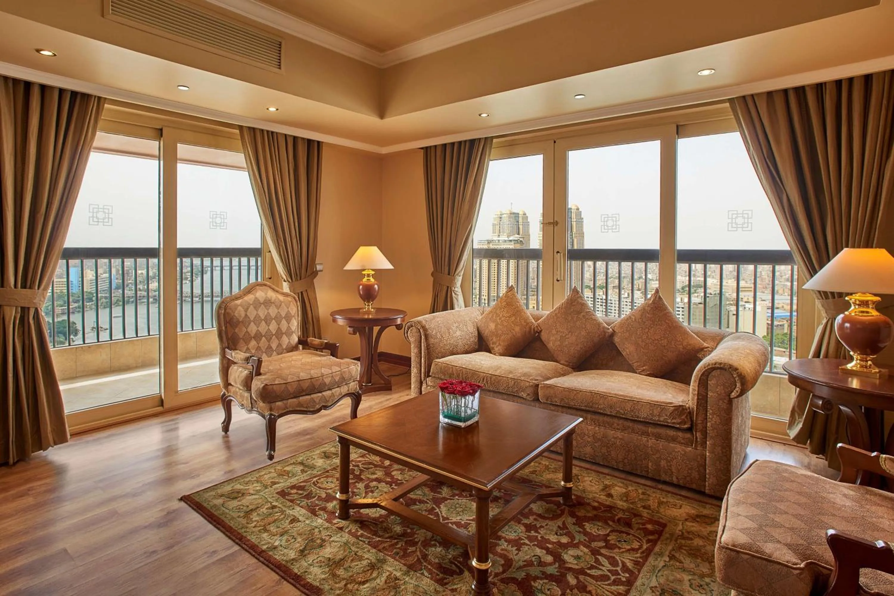 Living room in Hilton Cairo Zamalek Residences