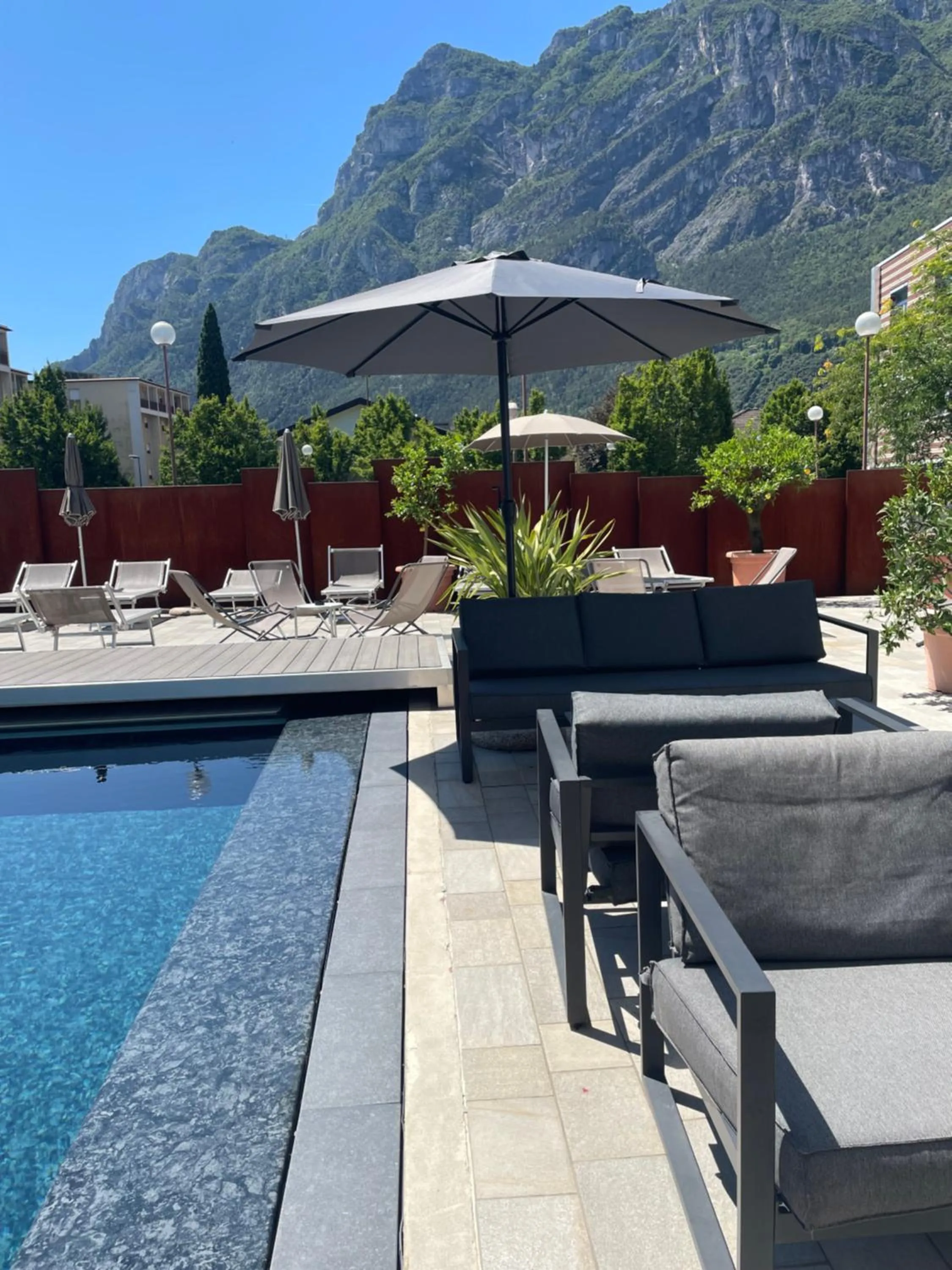 Patio in Hotel Virgilio