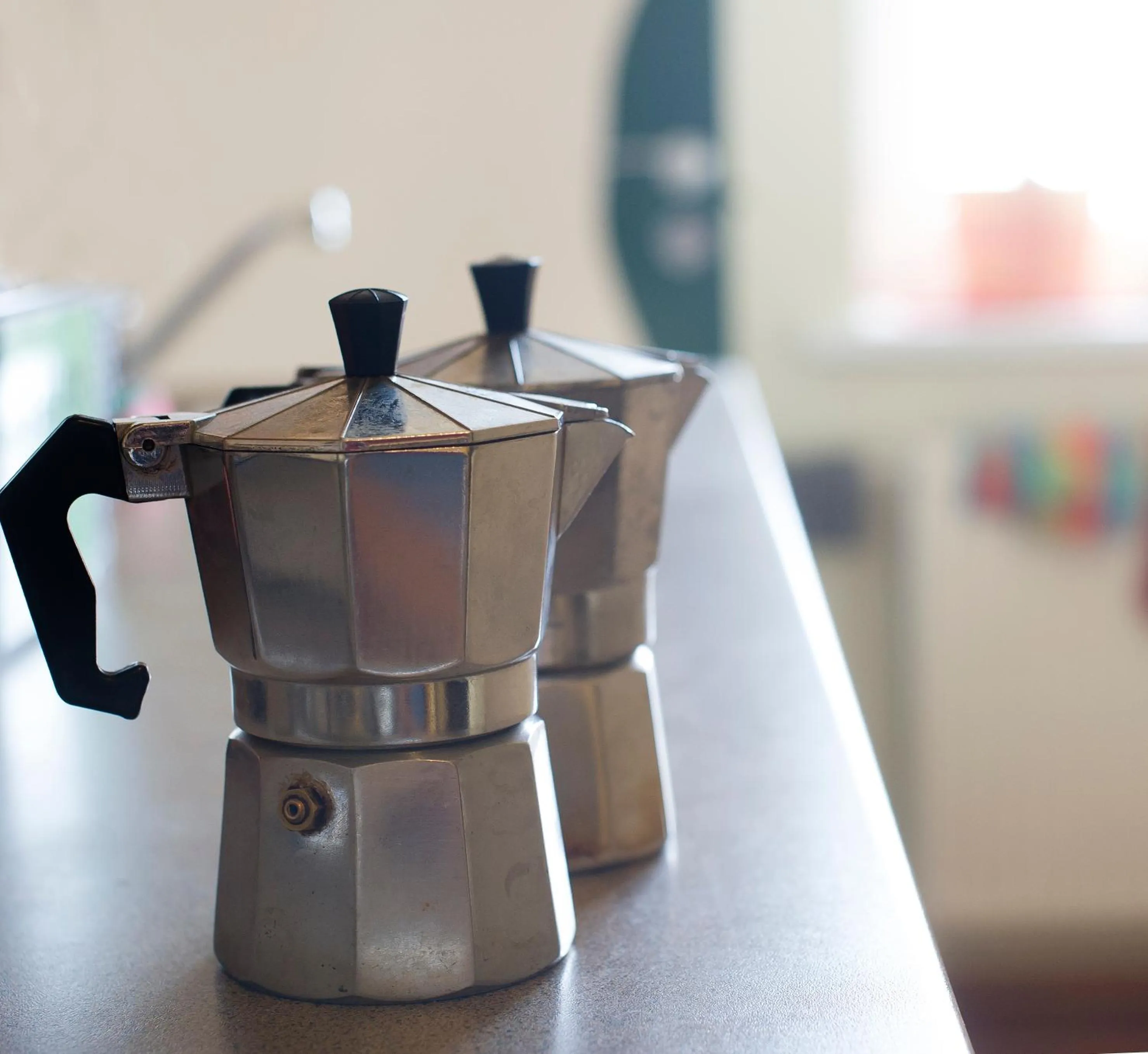 Communal kitchen in Klaipeda Hostel