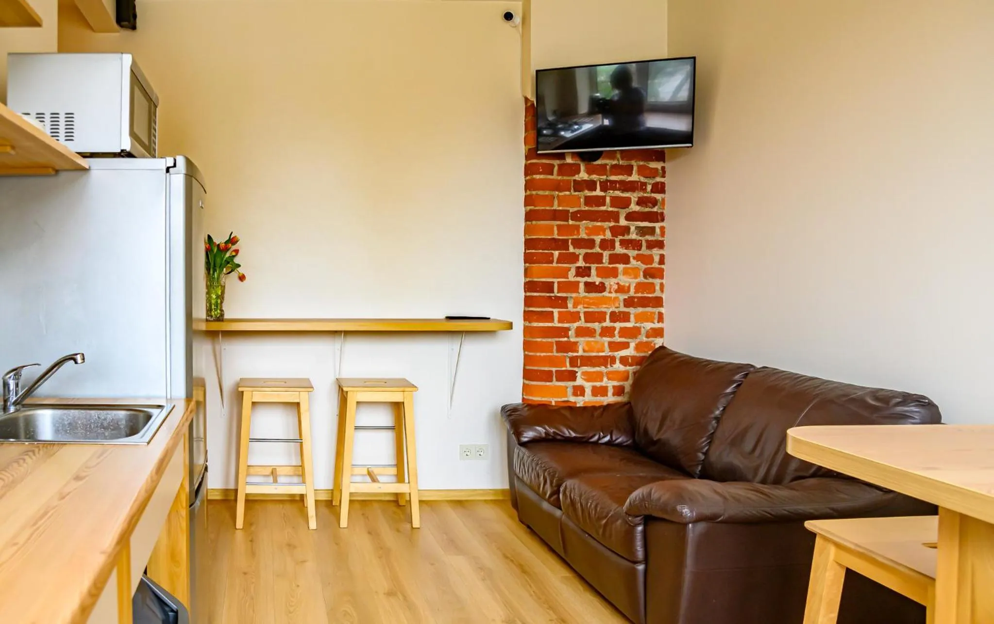 Kitchen or kitchenette in Klaipeda Hostel