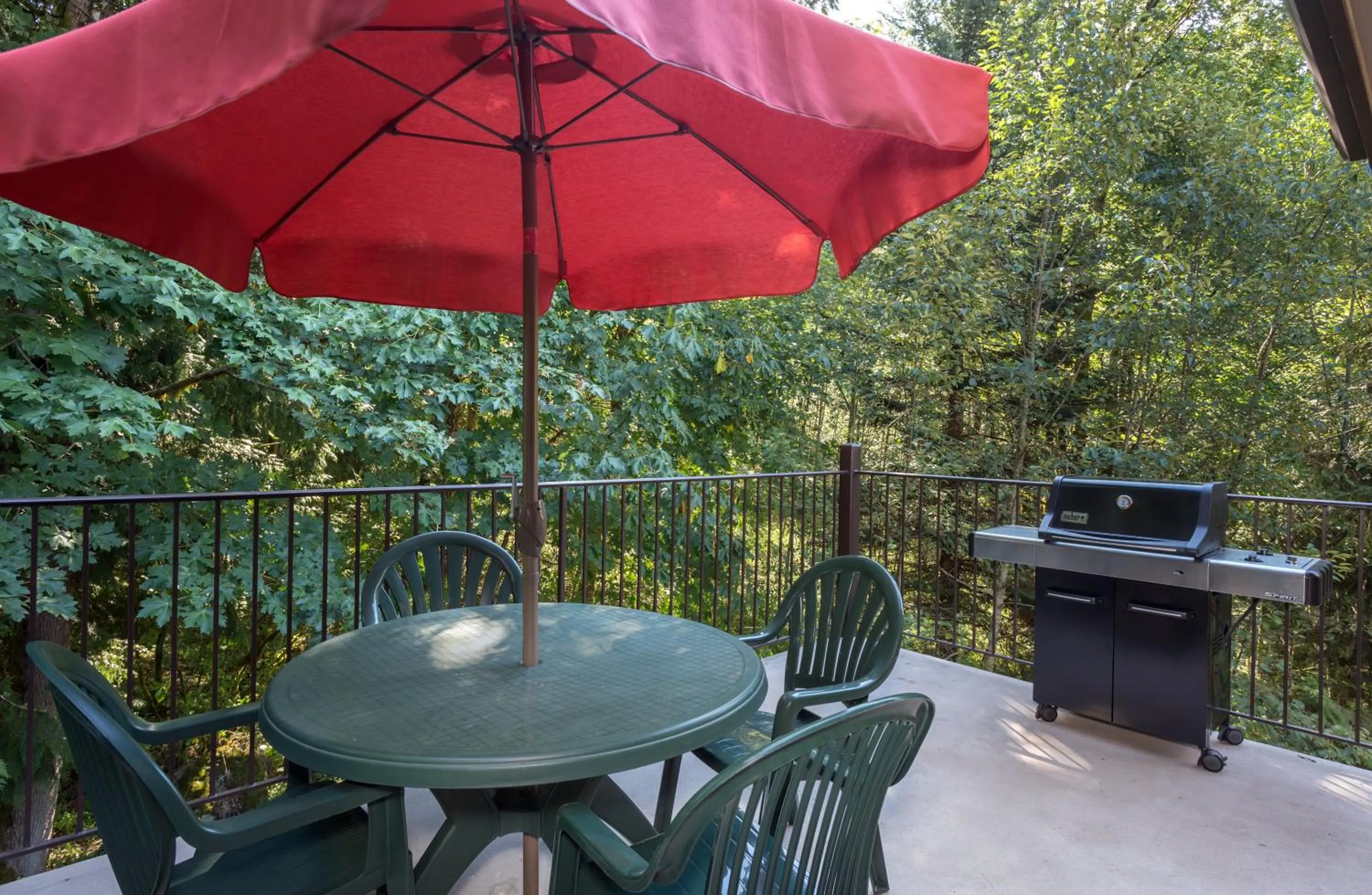 Patio in Whispering Woods Resort
