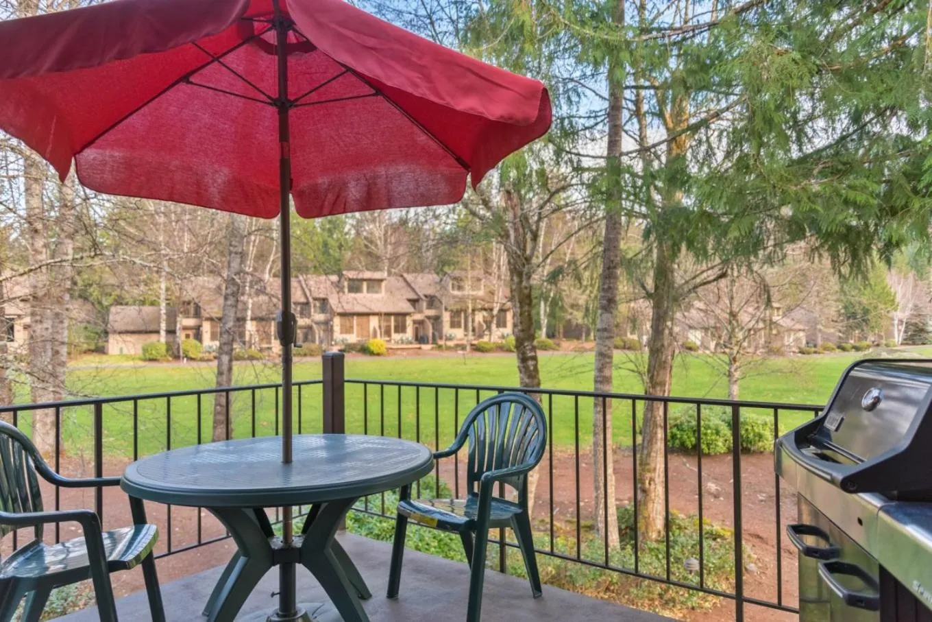 Patio in Whispering Woods Resort