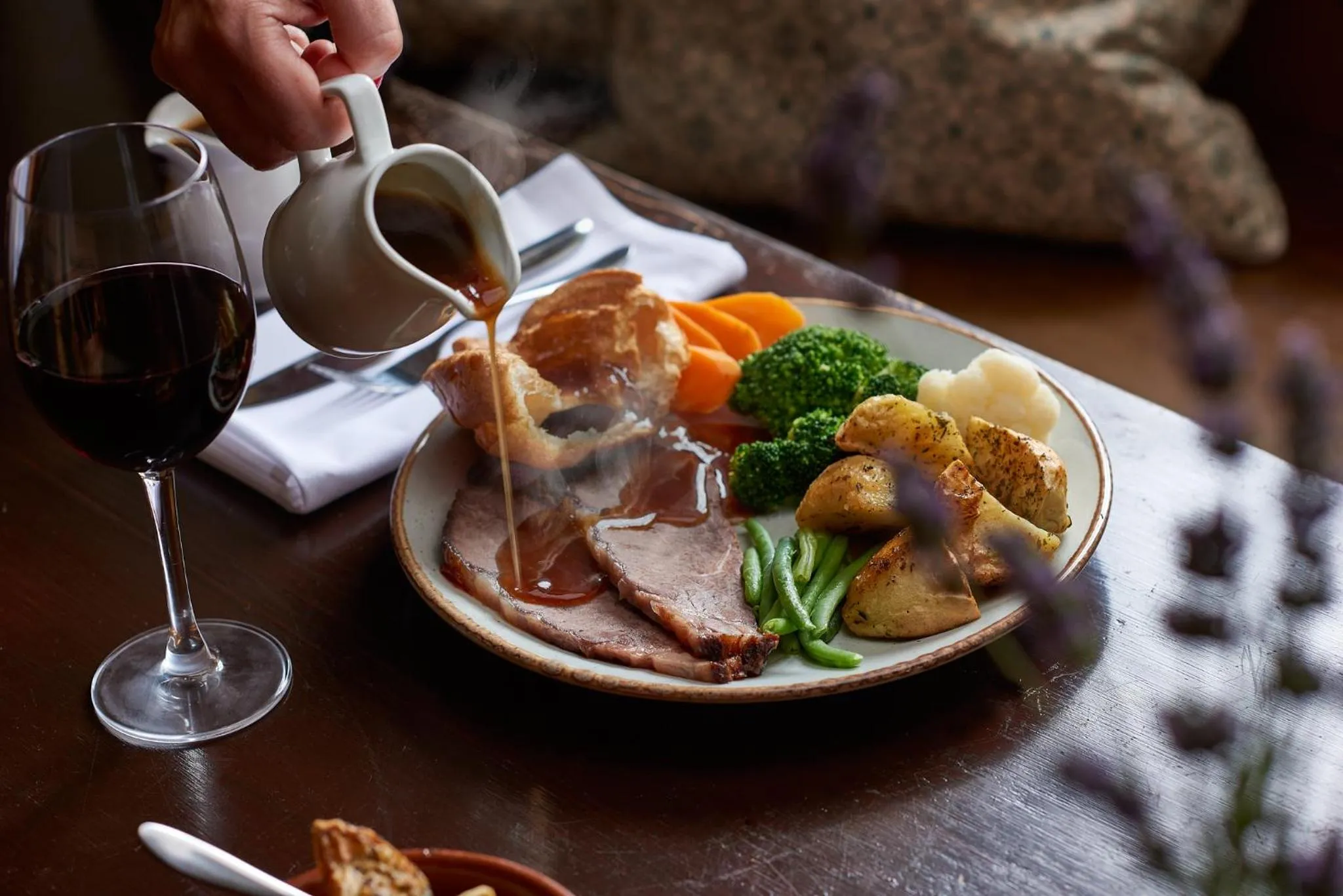 Lunch in The Marquess of Exeter