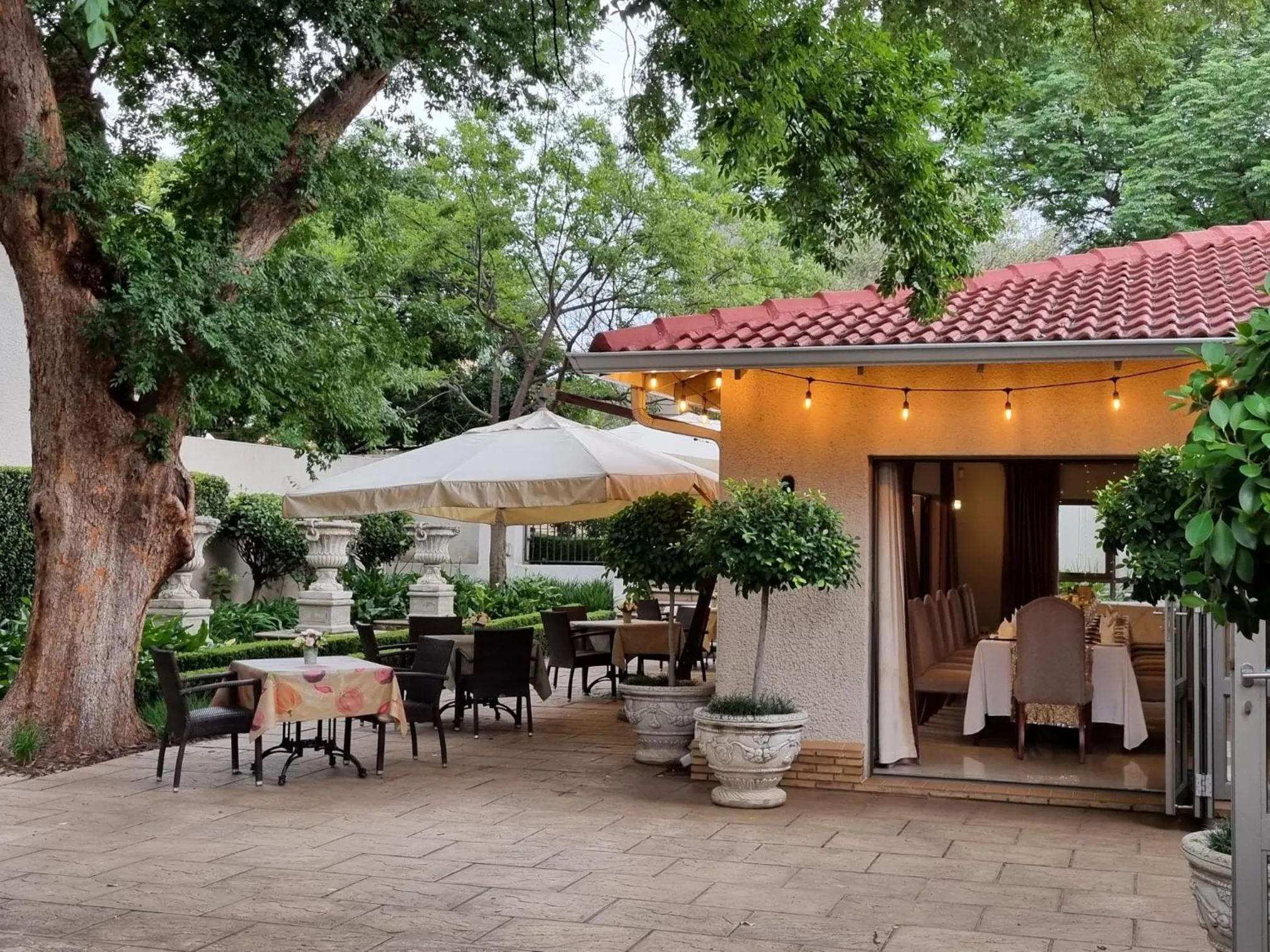 Patio in The Syrene Boutique Hotel