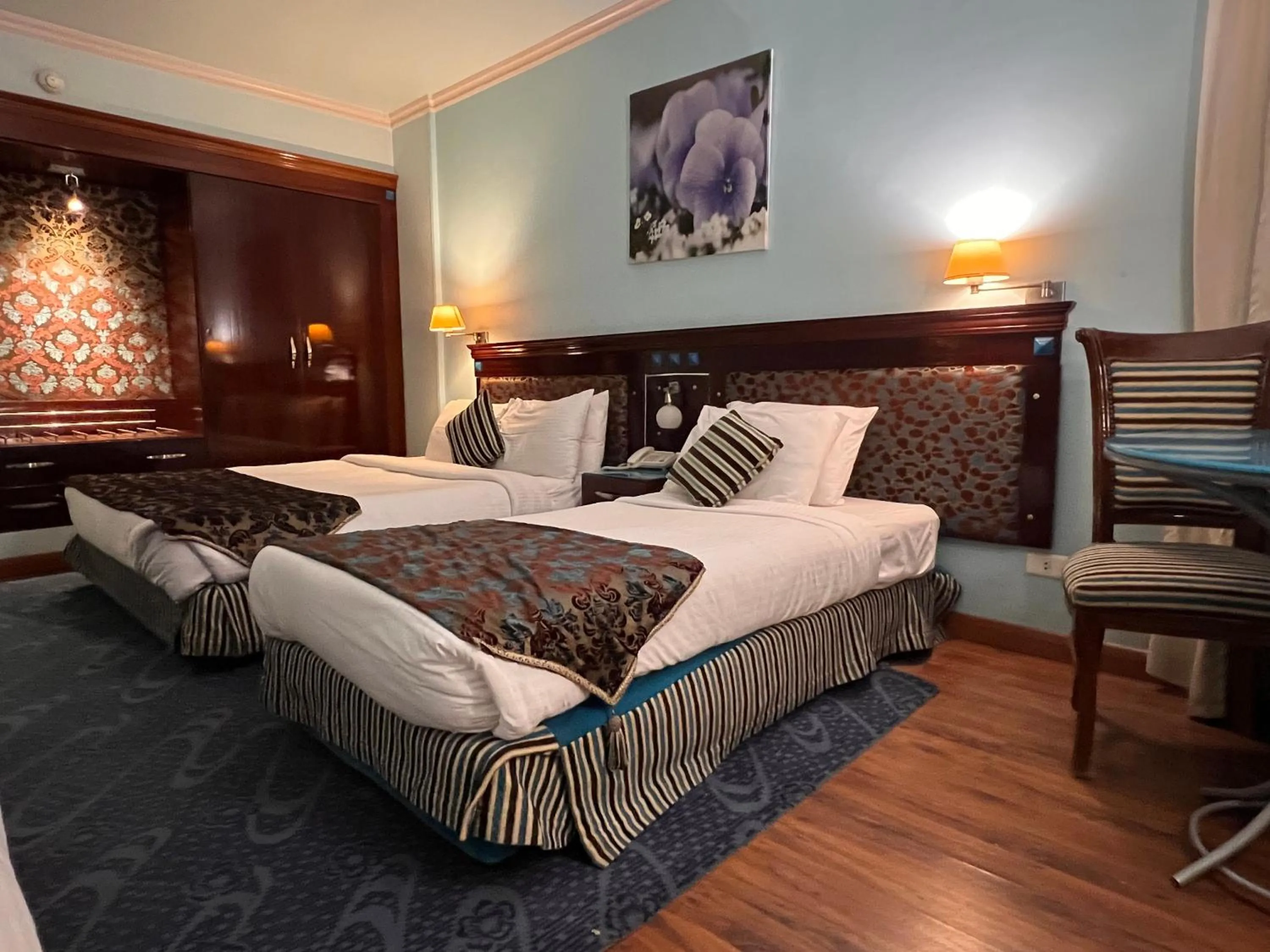 Bed in Santana Hotel Cairo