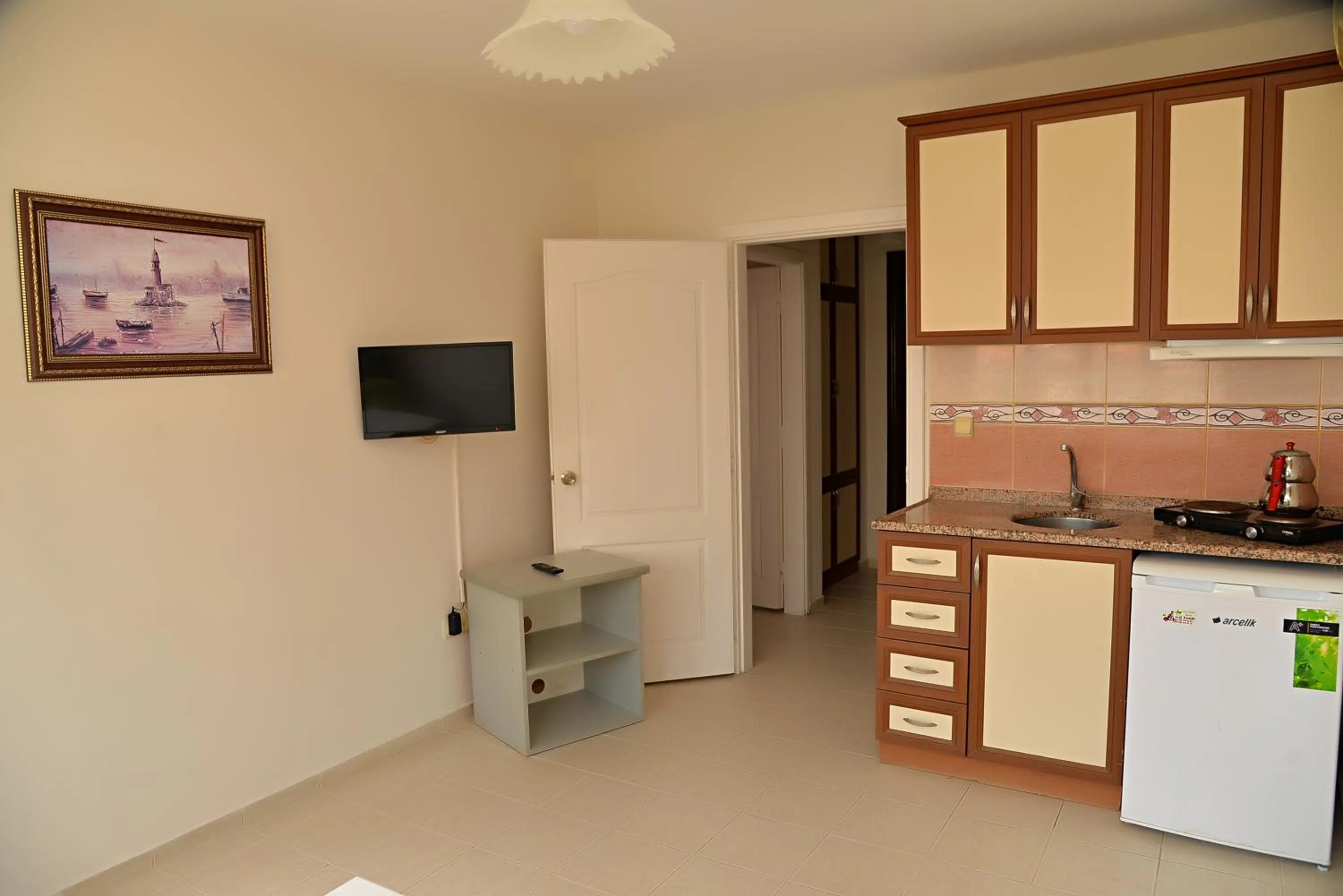 Kitchen or kitchenette in Kaya Apart Hotel Side