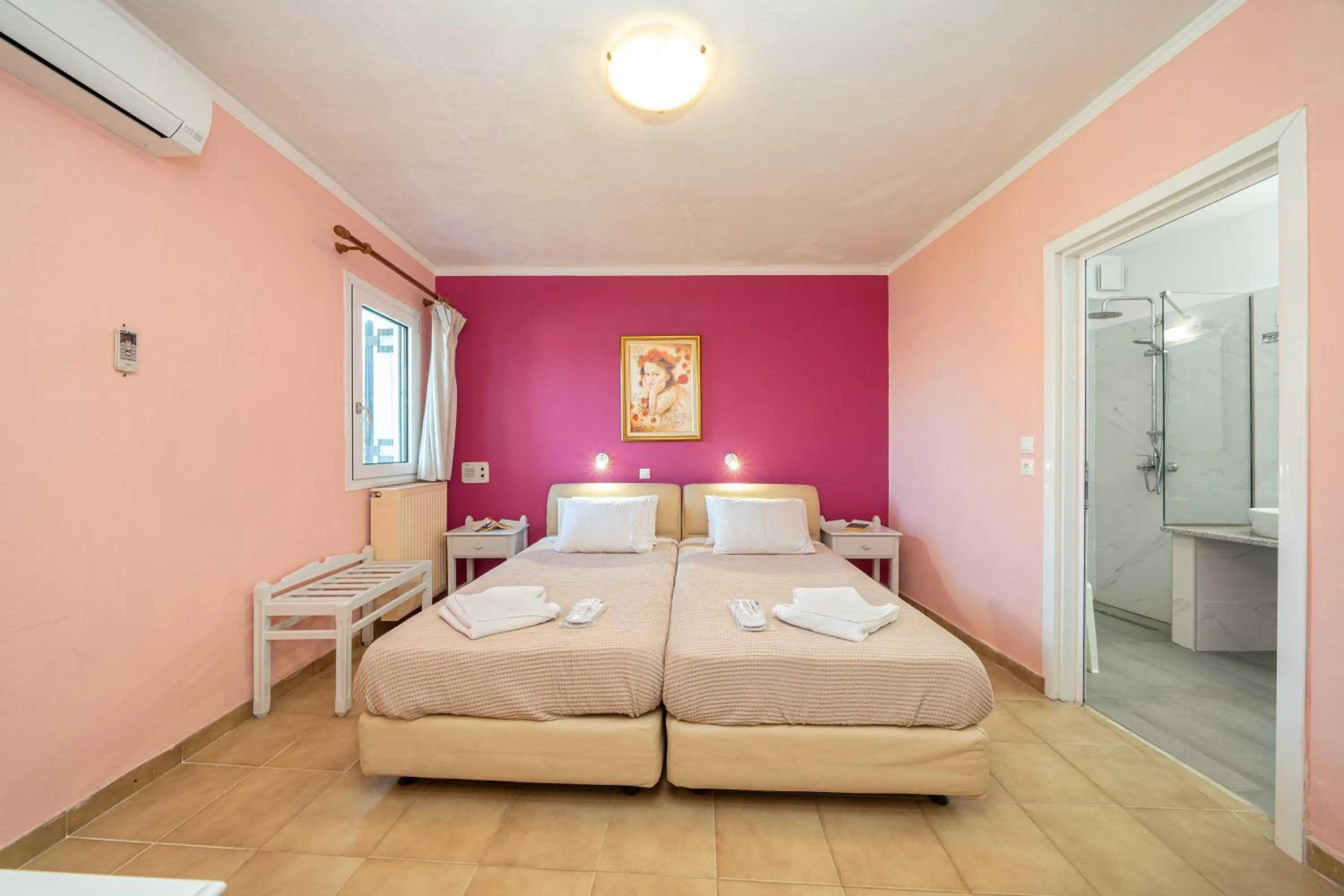 Bed in Stella Hotel Apartments