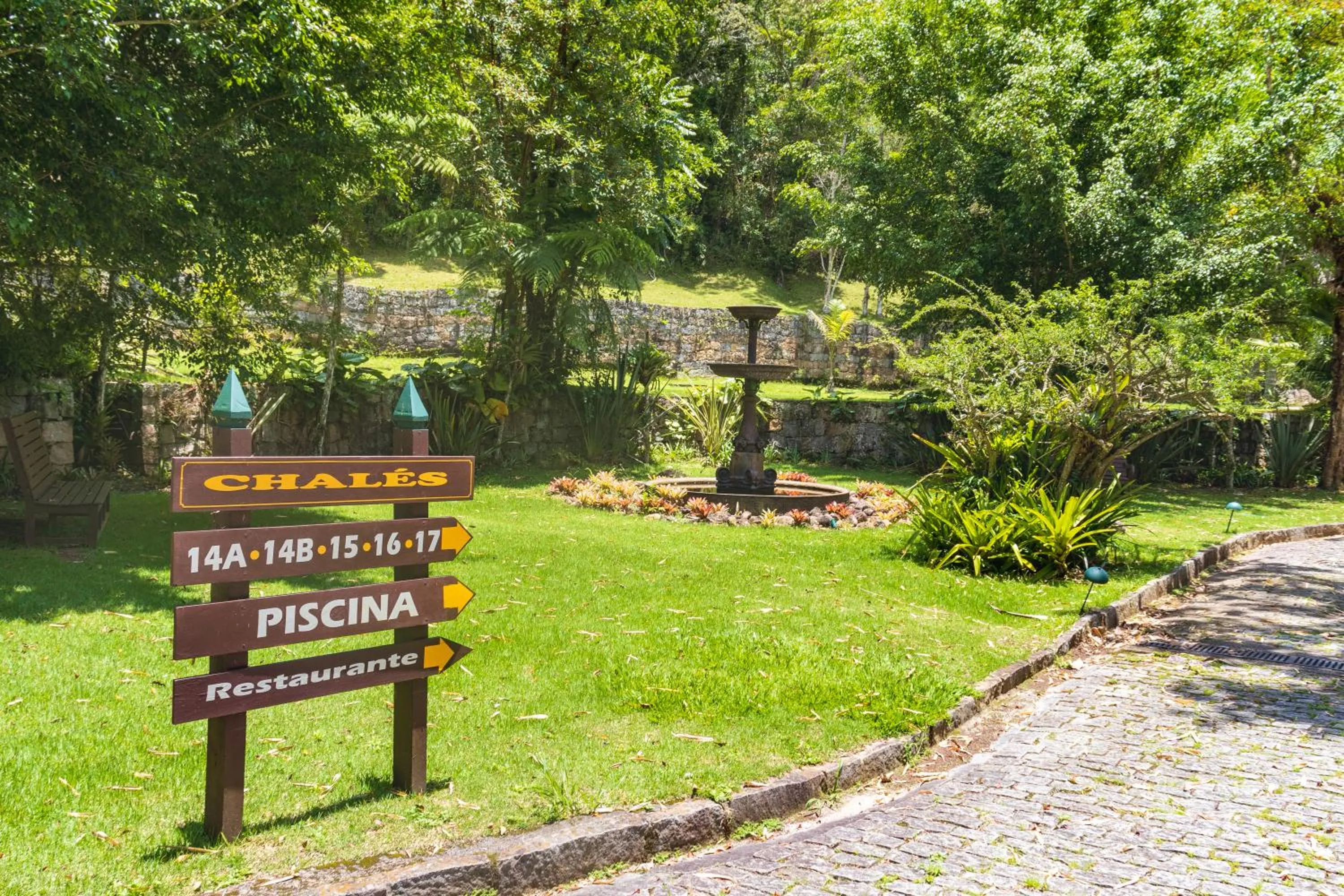 Garden in Bomtempo II Chales by Castelo Itaipava