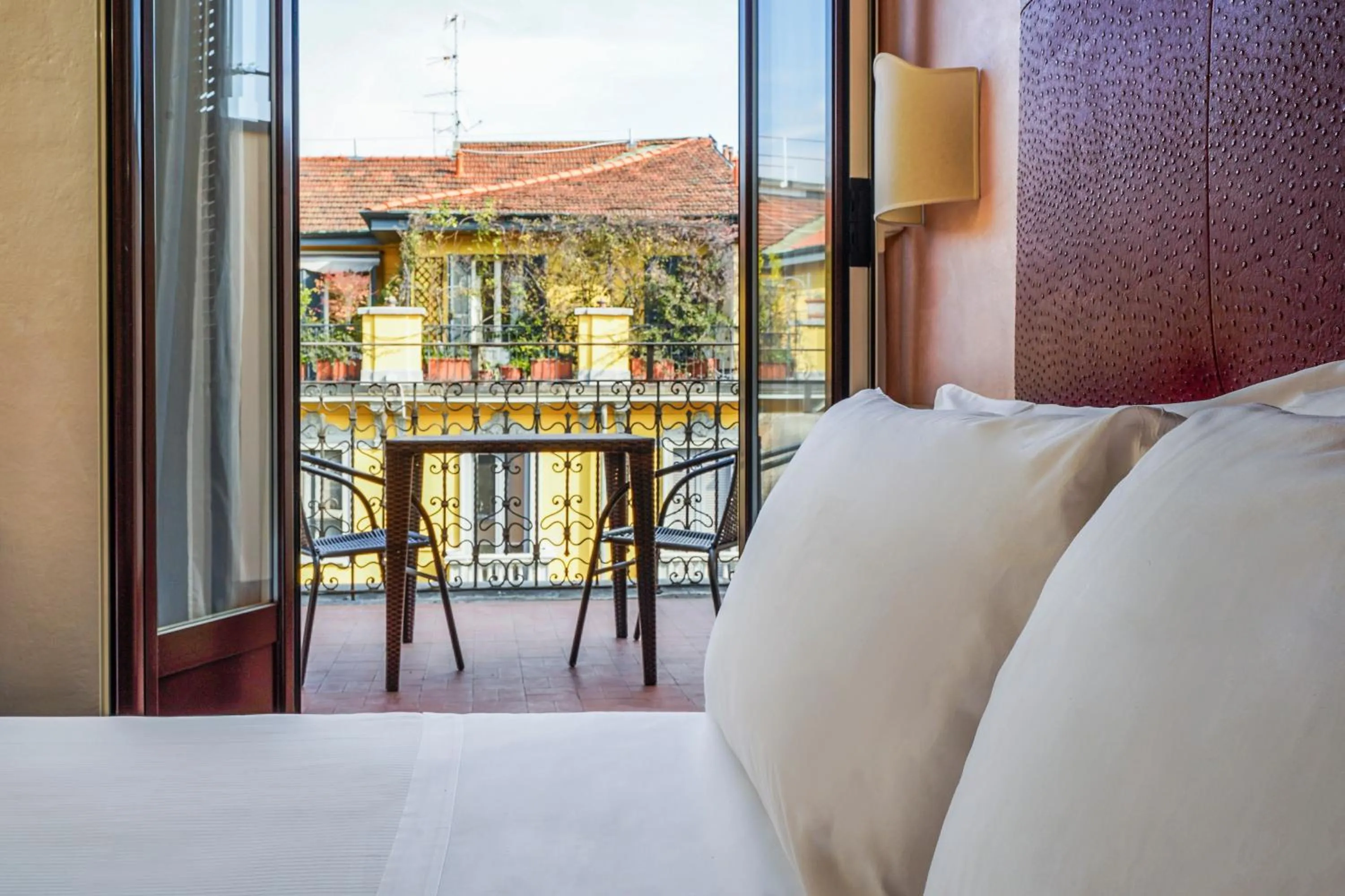 Bed in Hotel Panizza