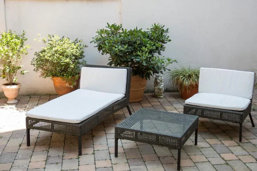 Patio in Hotel Aurora