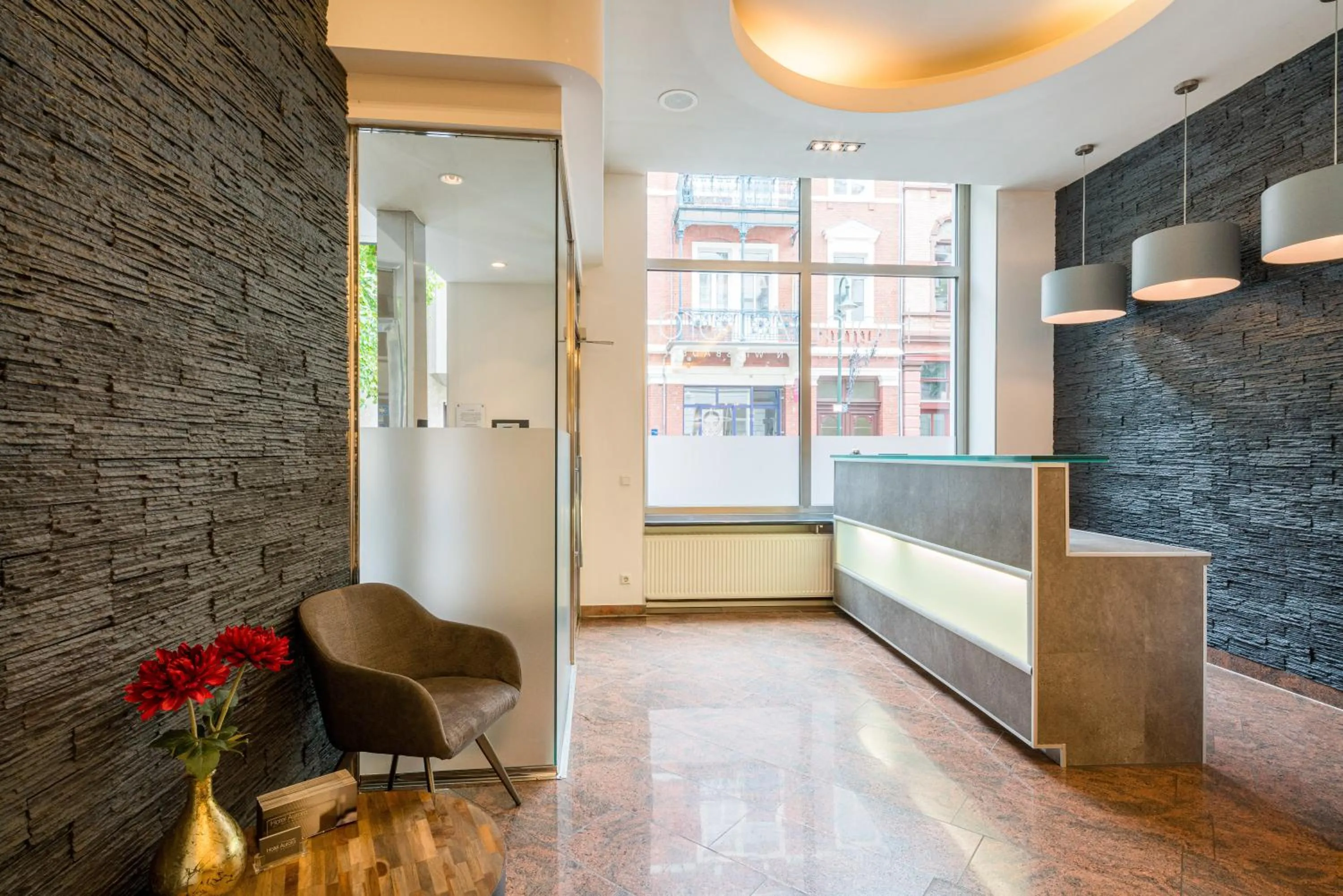 Lobby or reception in Hotel Aurora