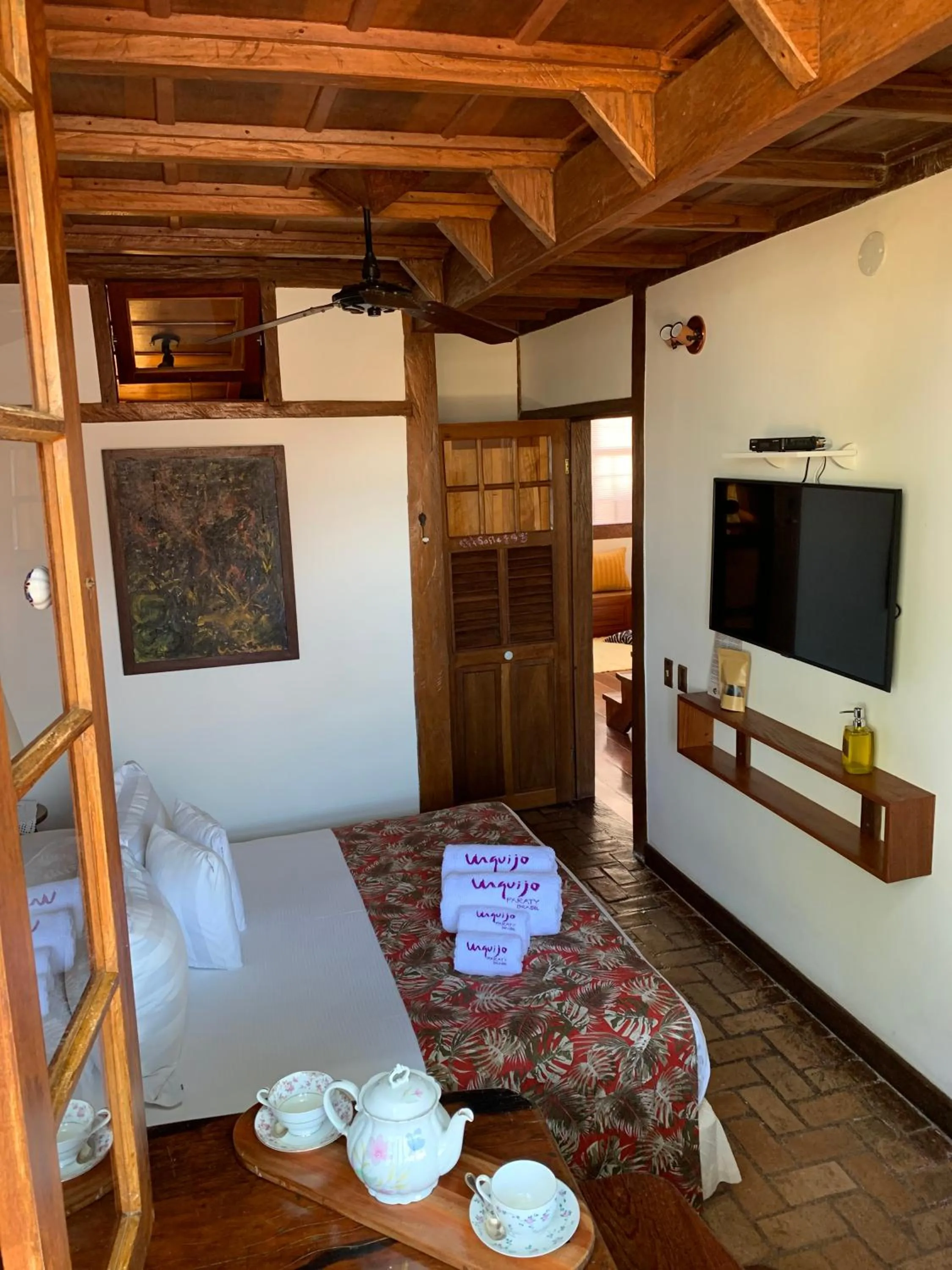 Bed in Pousada Arte Urquijo