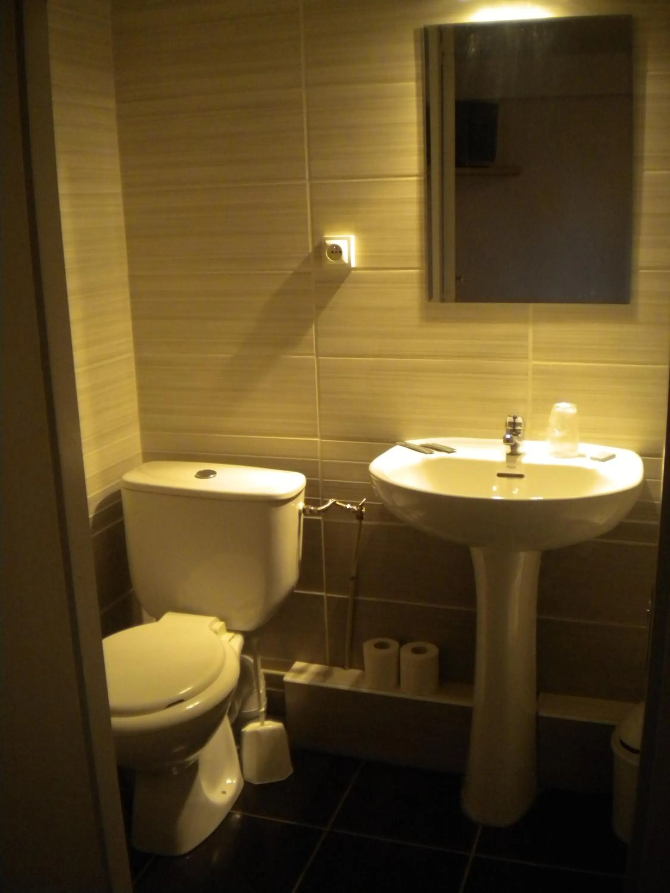 Toilet in Auberge de Lamagistere